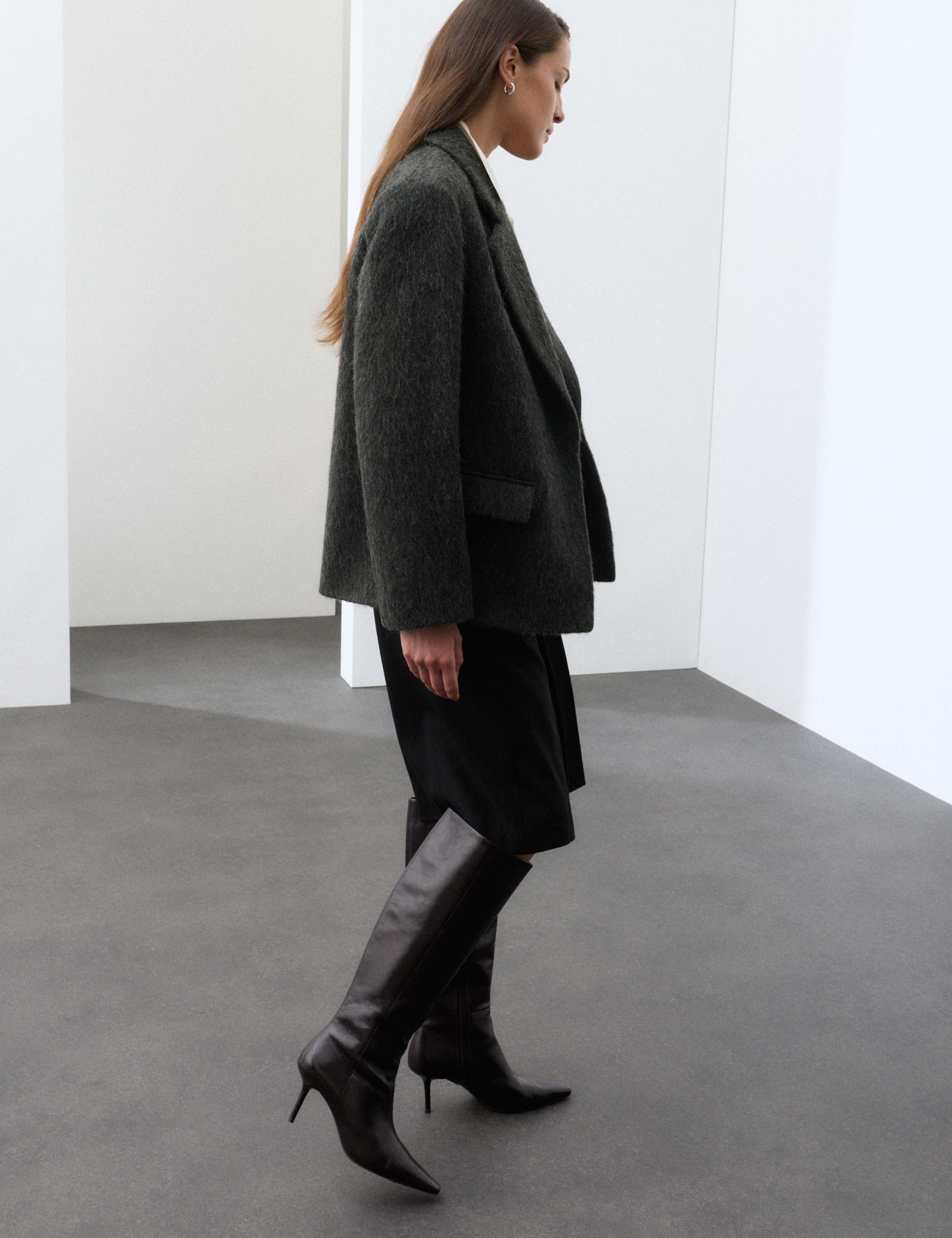 Wool Rich Brushed Tailored Jacket 4 of 8