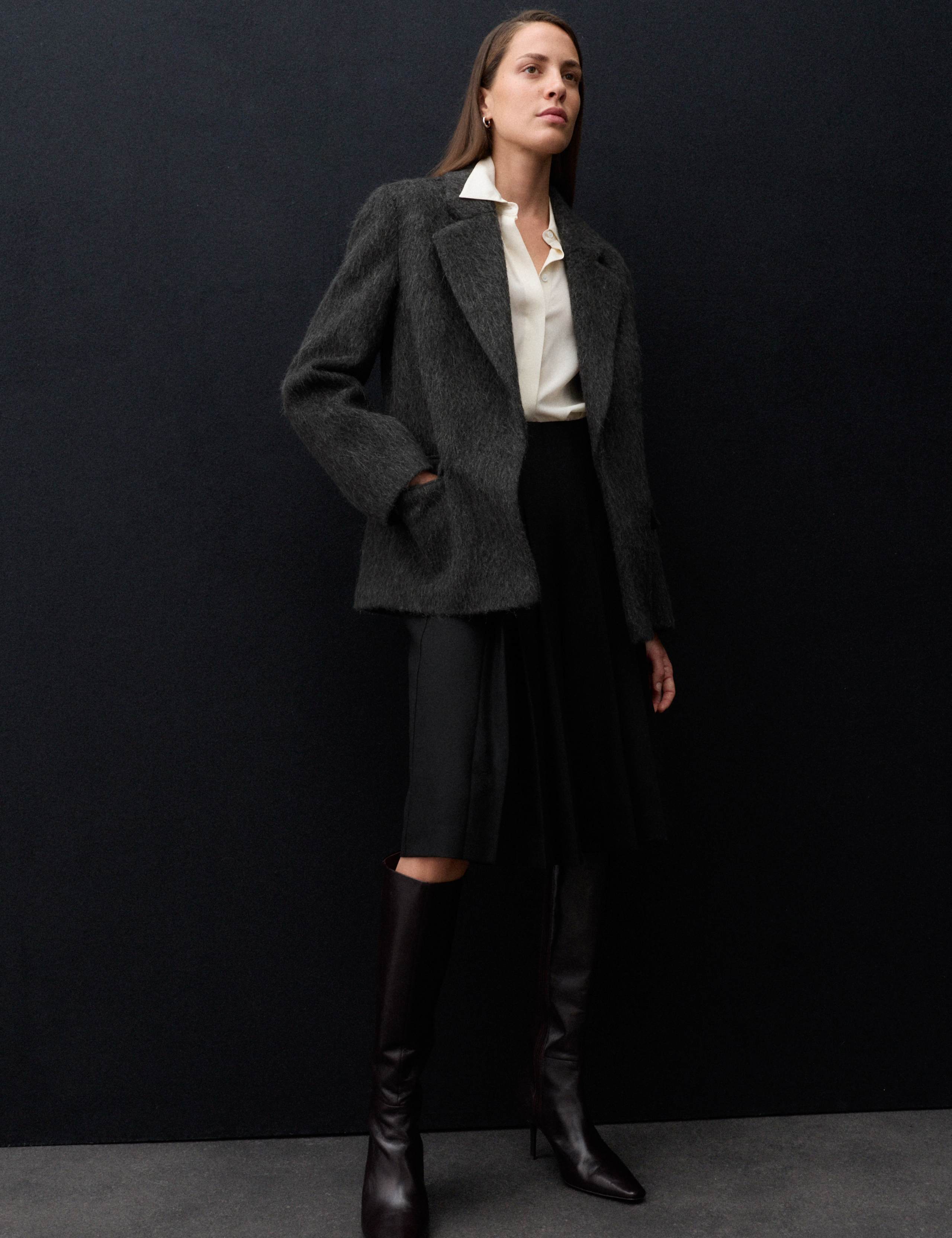Wool Rich Brushed Tailored Jacket 5 of 8