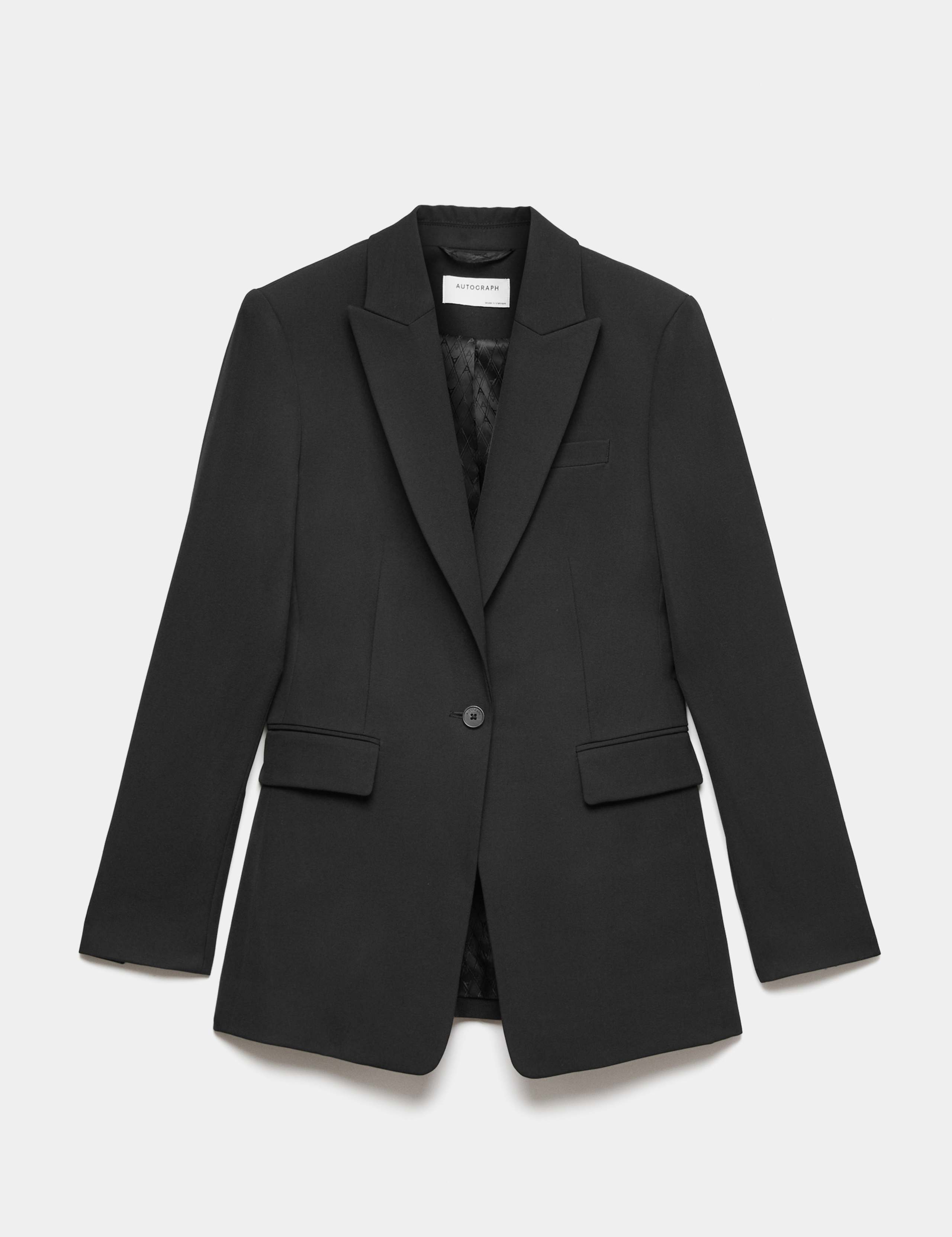 Pure Wool Tailored Single-Breasted Blazer 2 of 7