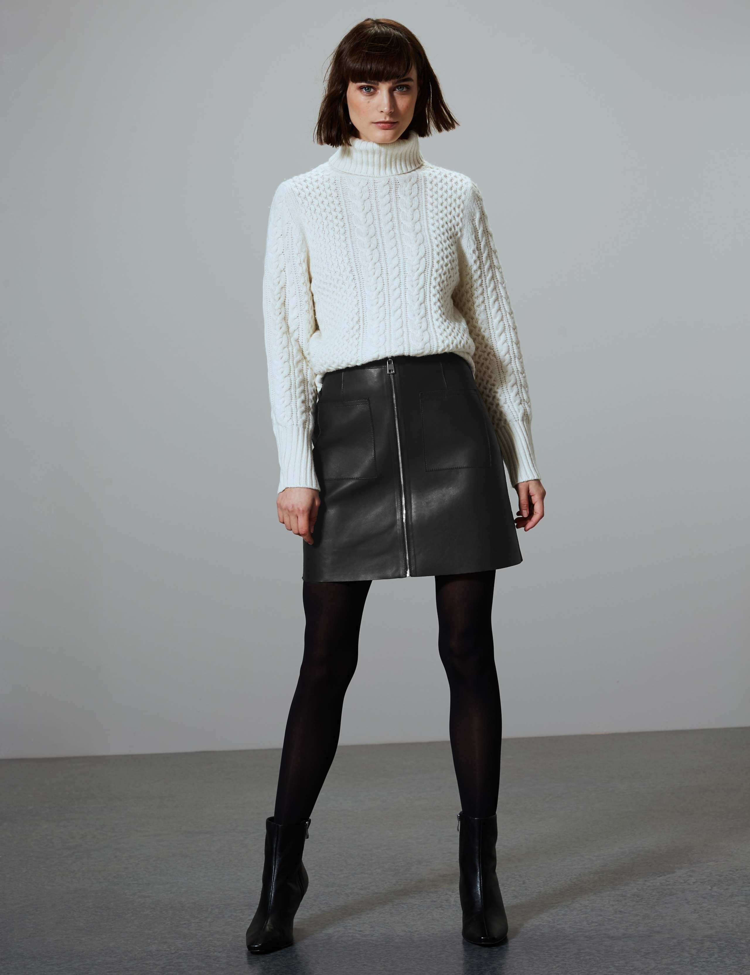 Leather Reversible Mini Skirt 5 of 5
