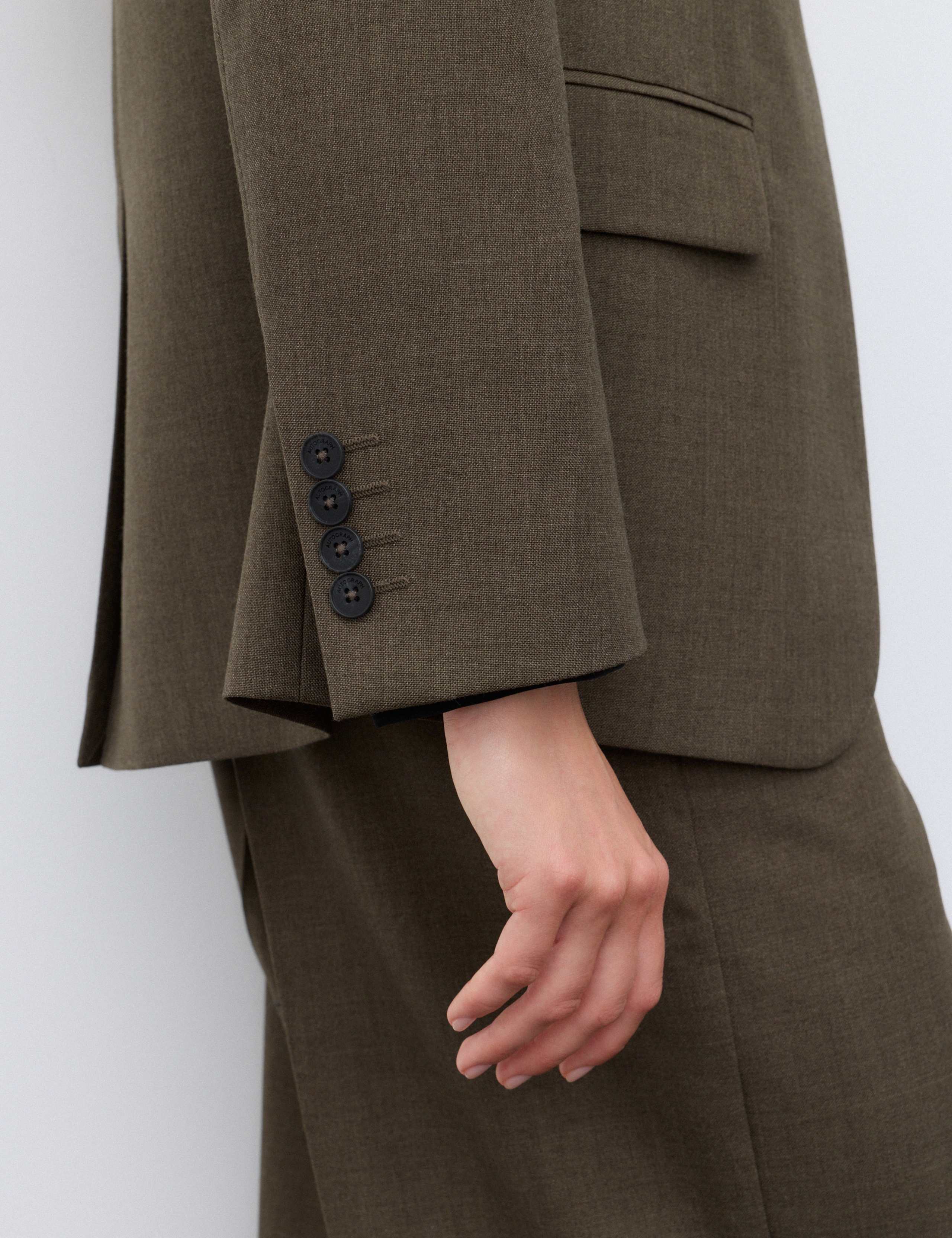 Wool Blend Tailored Blazer 6 of 7