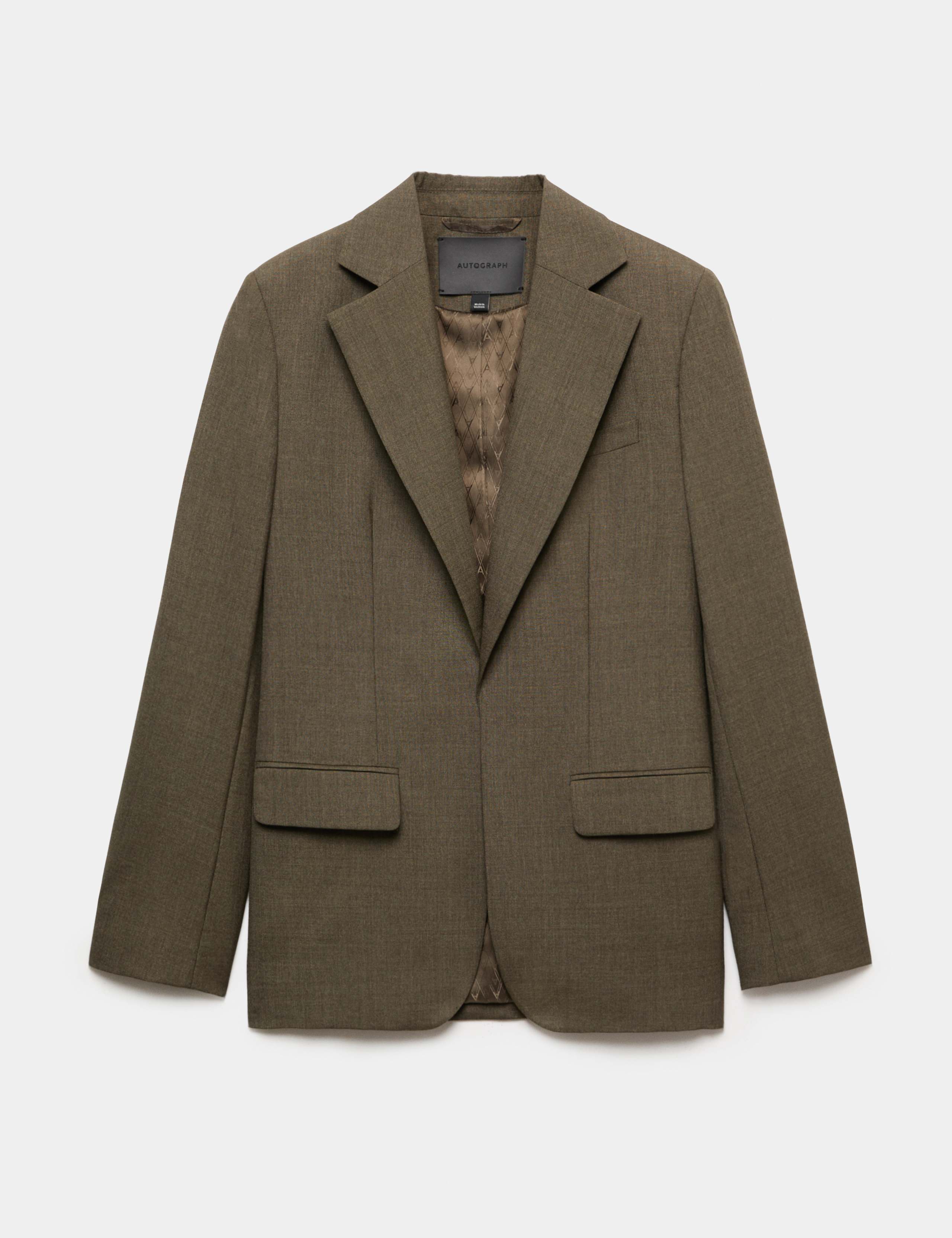 Wool Blend Tailored Blazer by Autograph at M&S