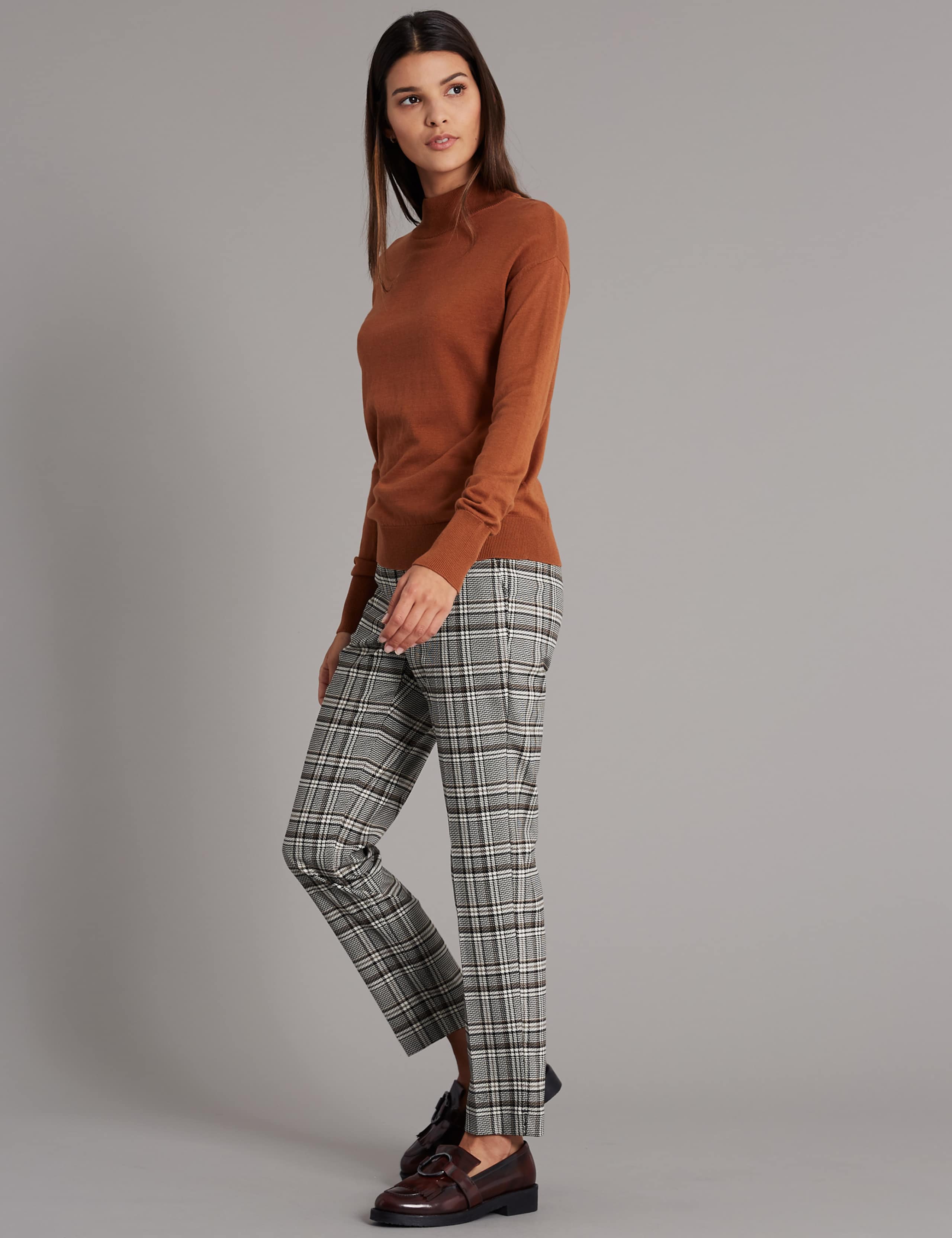 Checked Slim Leg Trousers 3 of 6