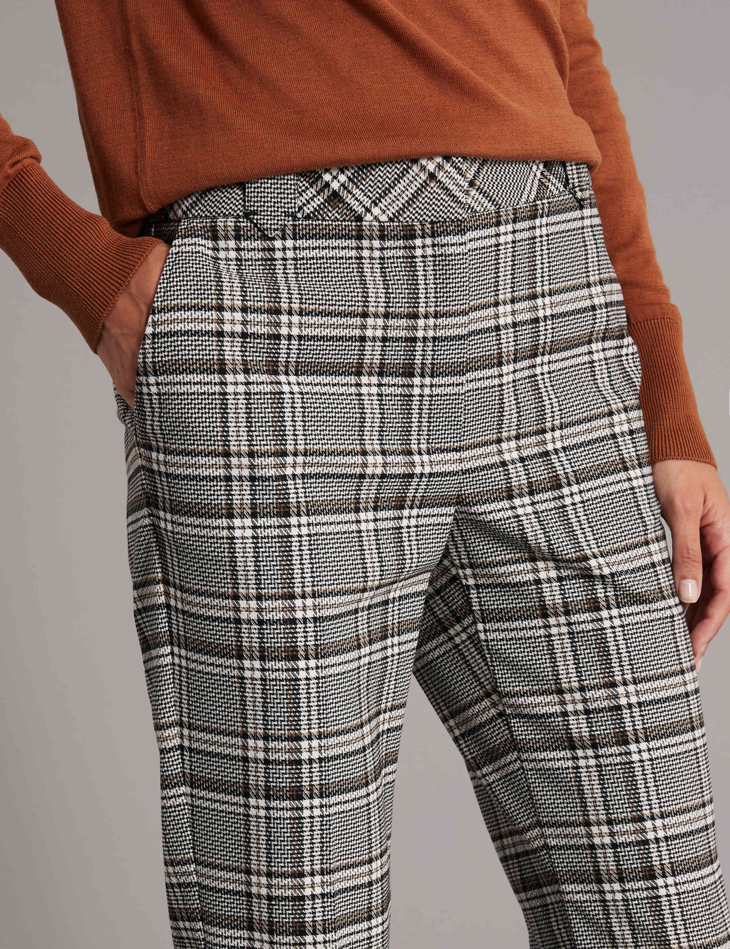 Checked Slim Leg Trousers 5 of 6