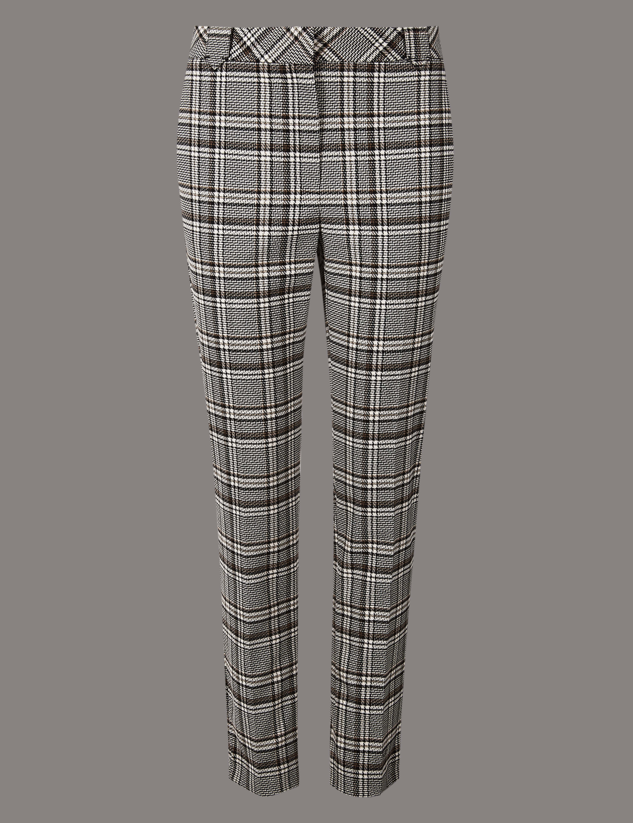 Checked Slim Leg Trousers 2 of 6