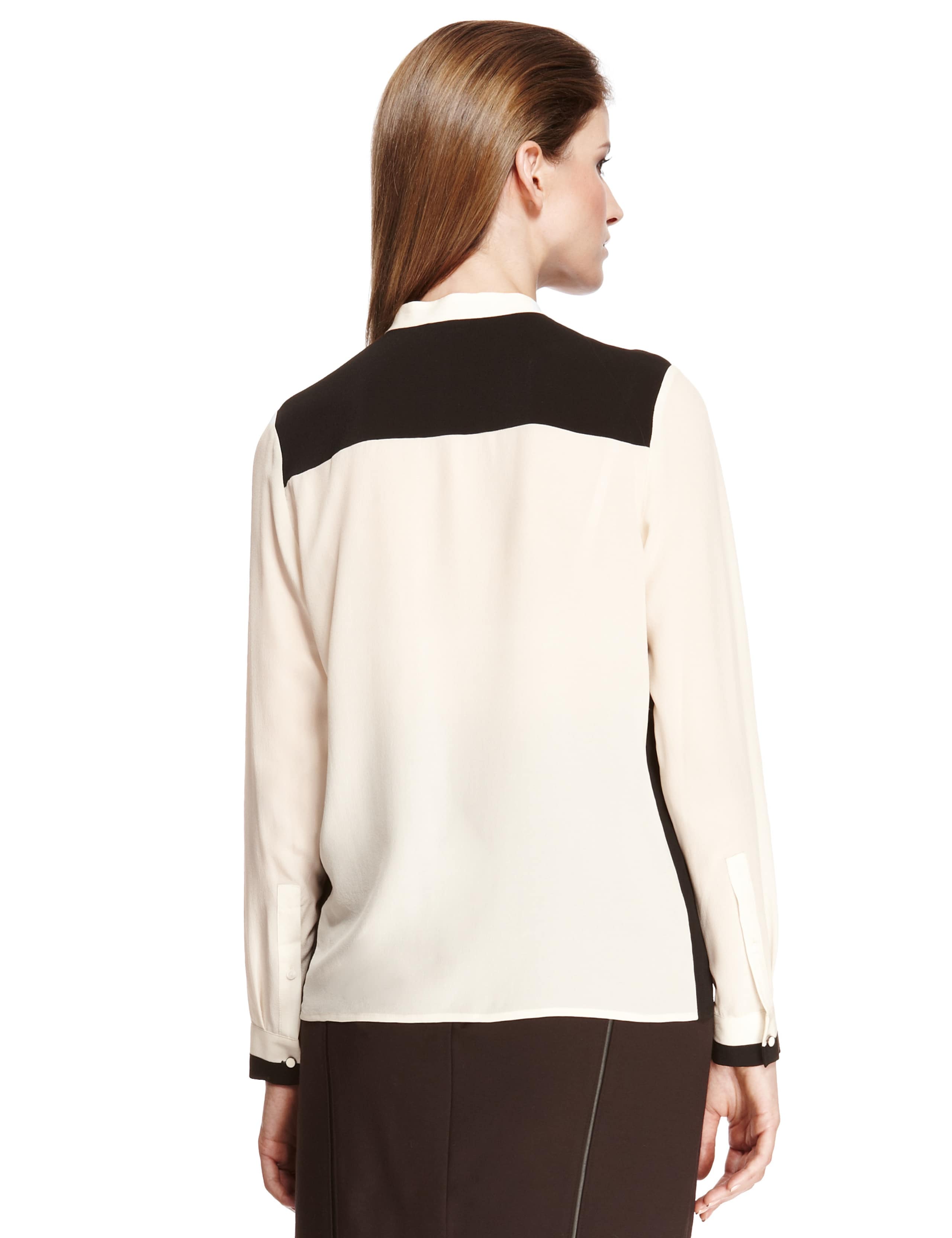 Pure Silk Colour Block Blouse 6 of 8