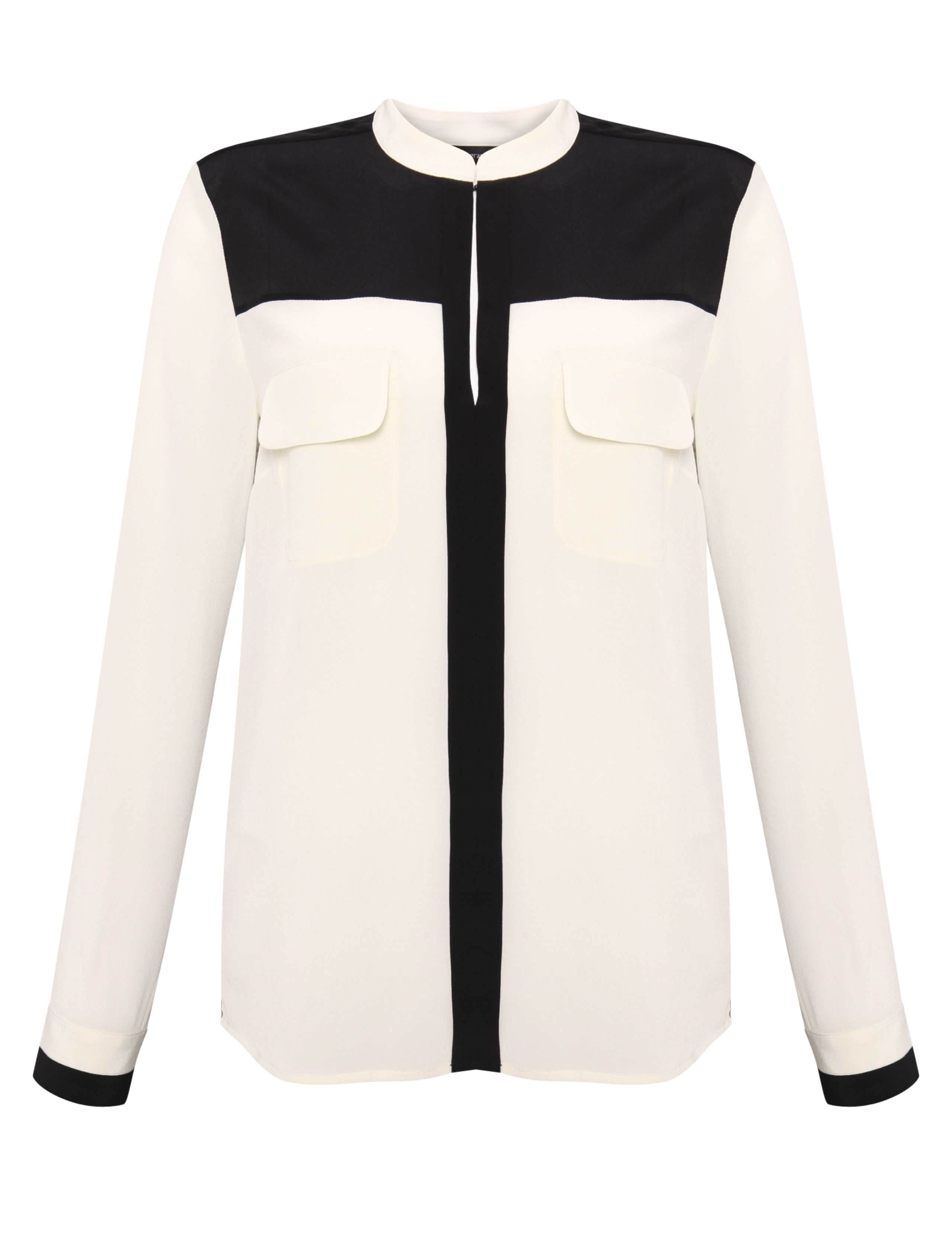 Pure Silk Colour Block Blouse 2 of 8