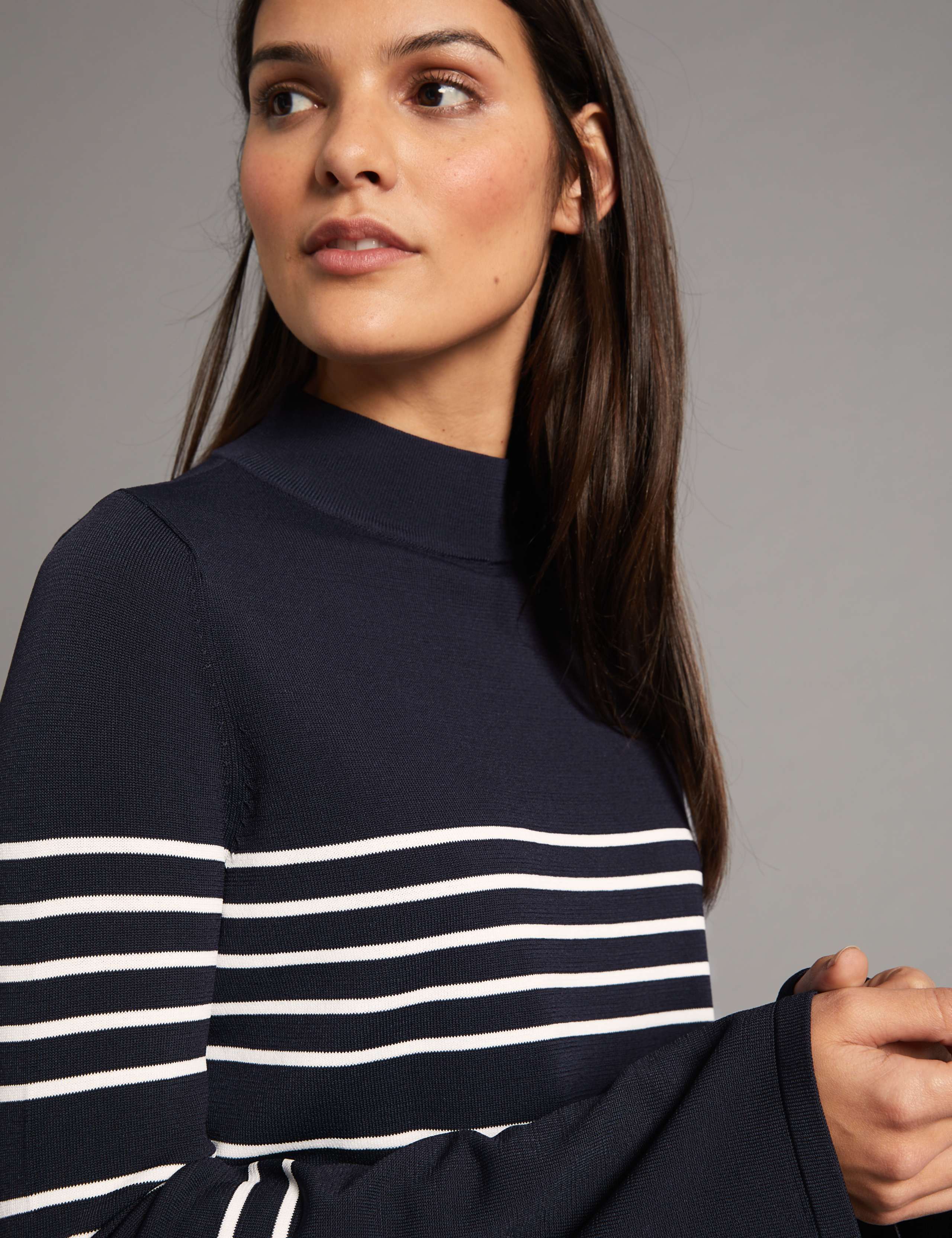 Striped Funnel Neck Jumper 5 of 5