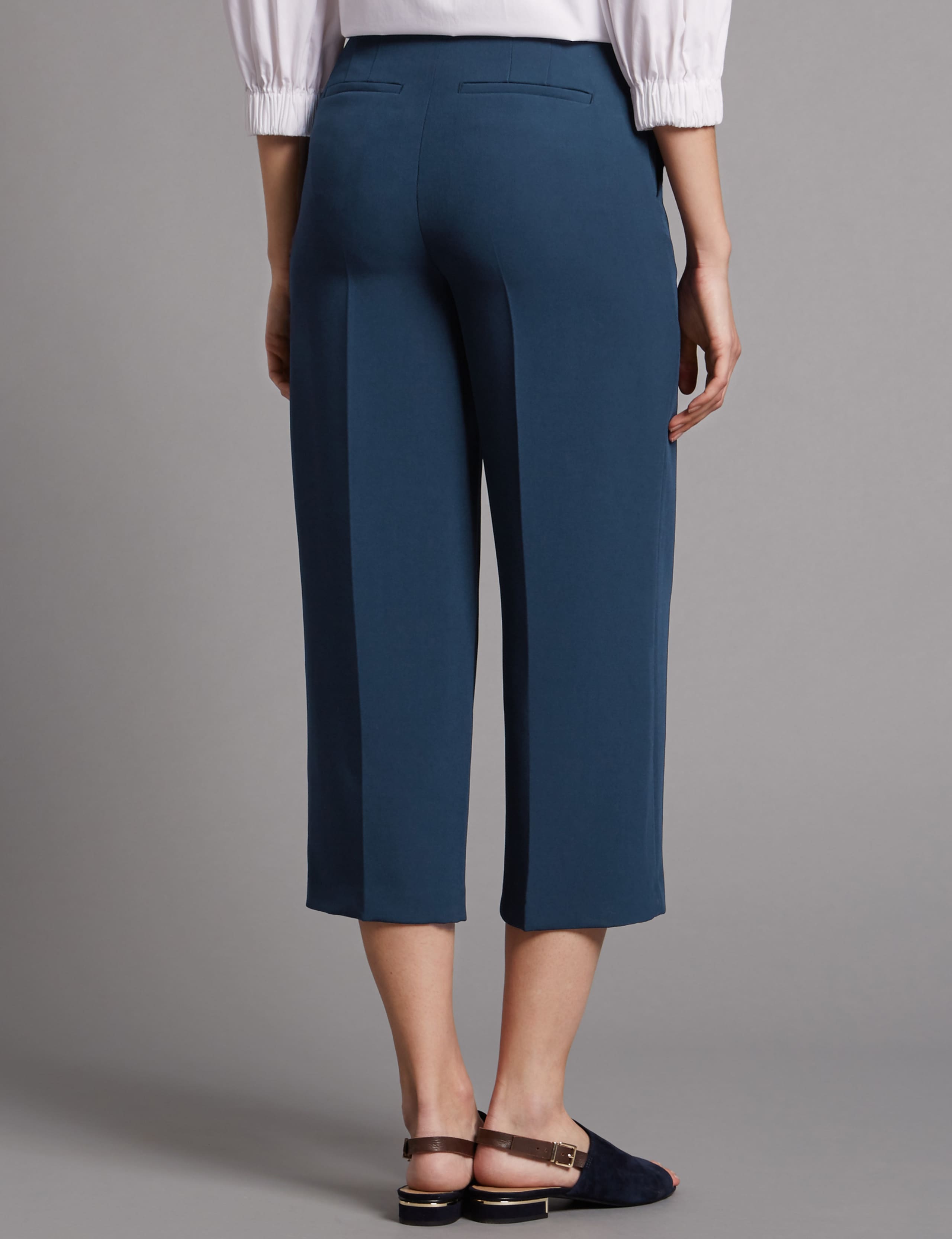 Wide Leg Cropped Trousers 3 of 3