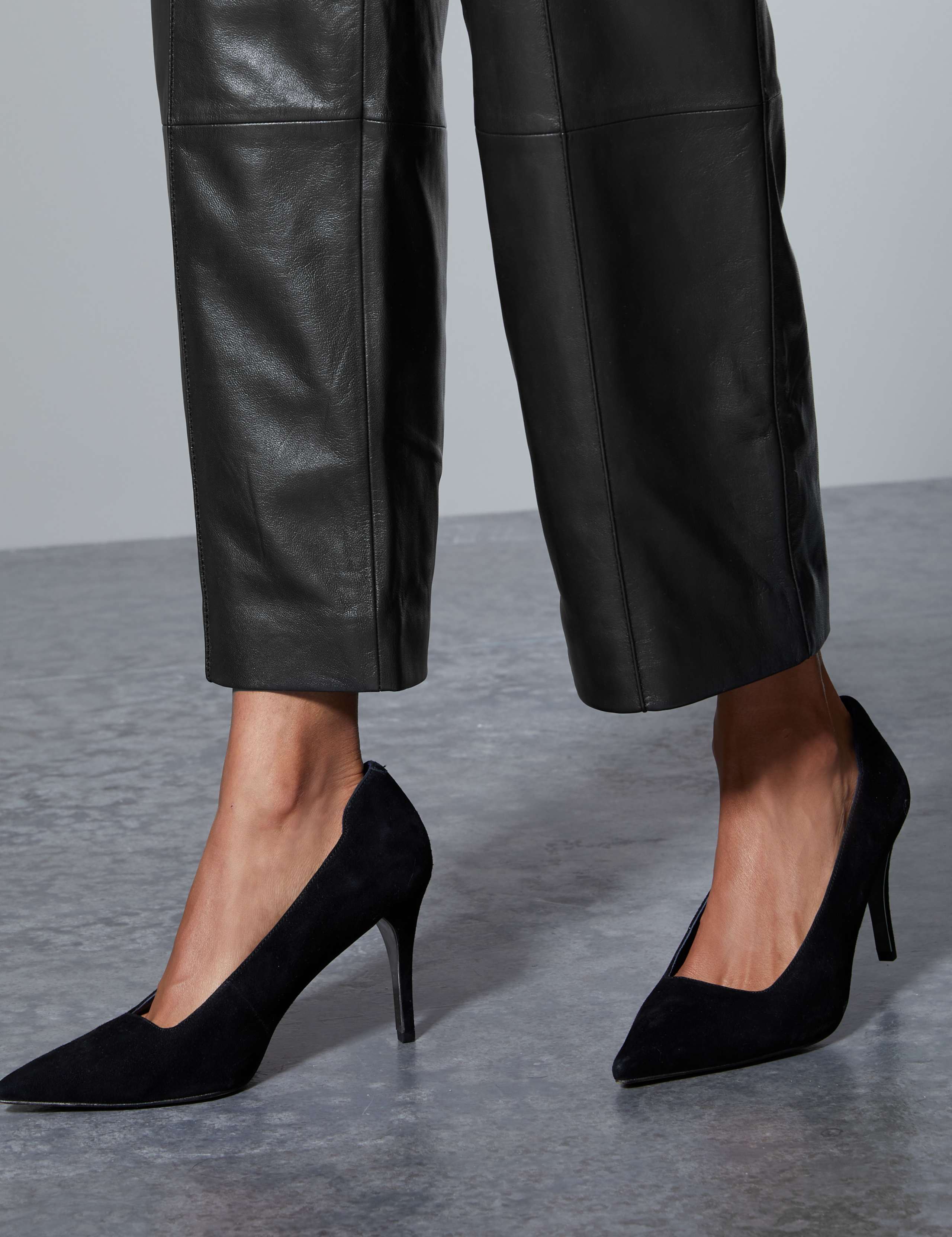 Leather Straight Leg Trousers 6 of 6