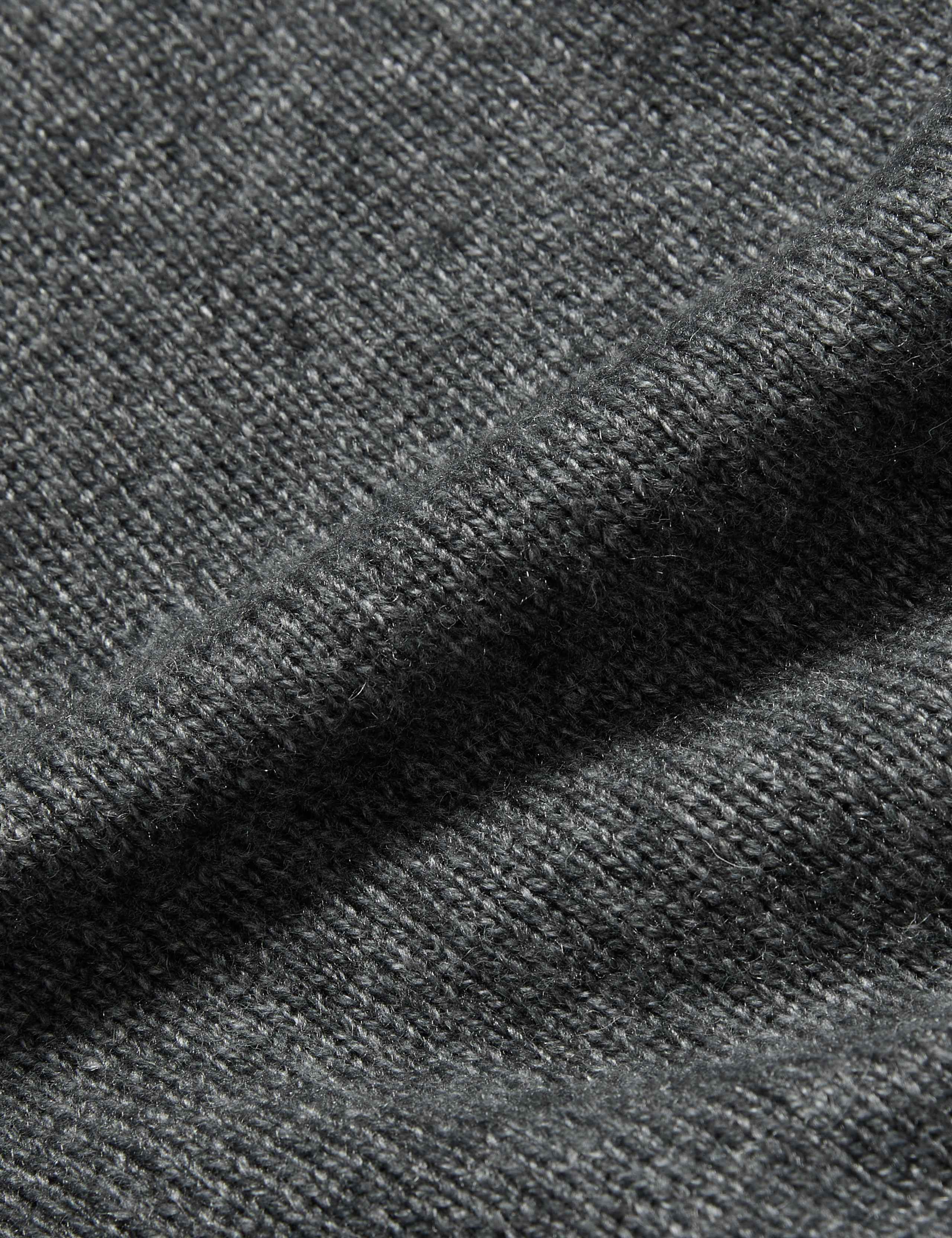 Merino Wool Rich Tie Front Knitted Vest 6 of 6