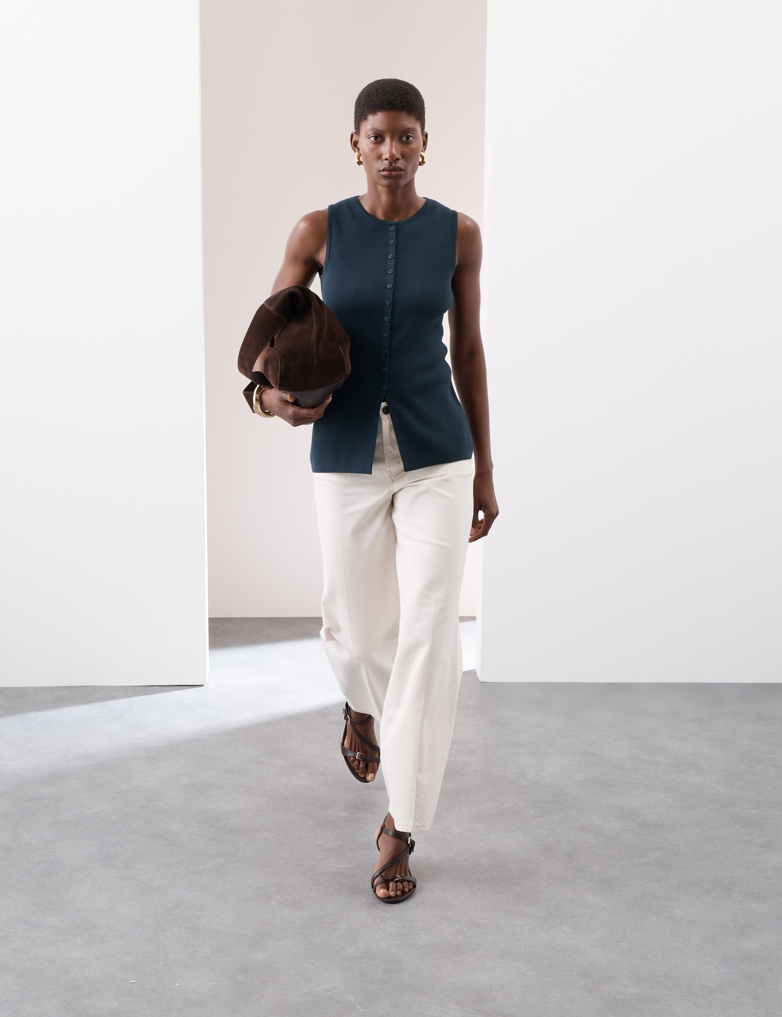 Fitted Longline Waistcoat 3 of 6