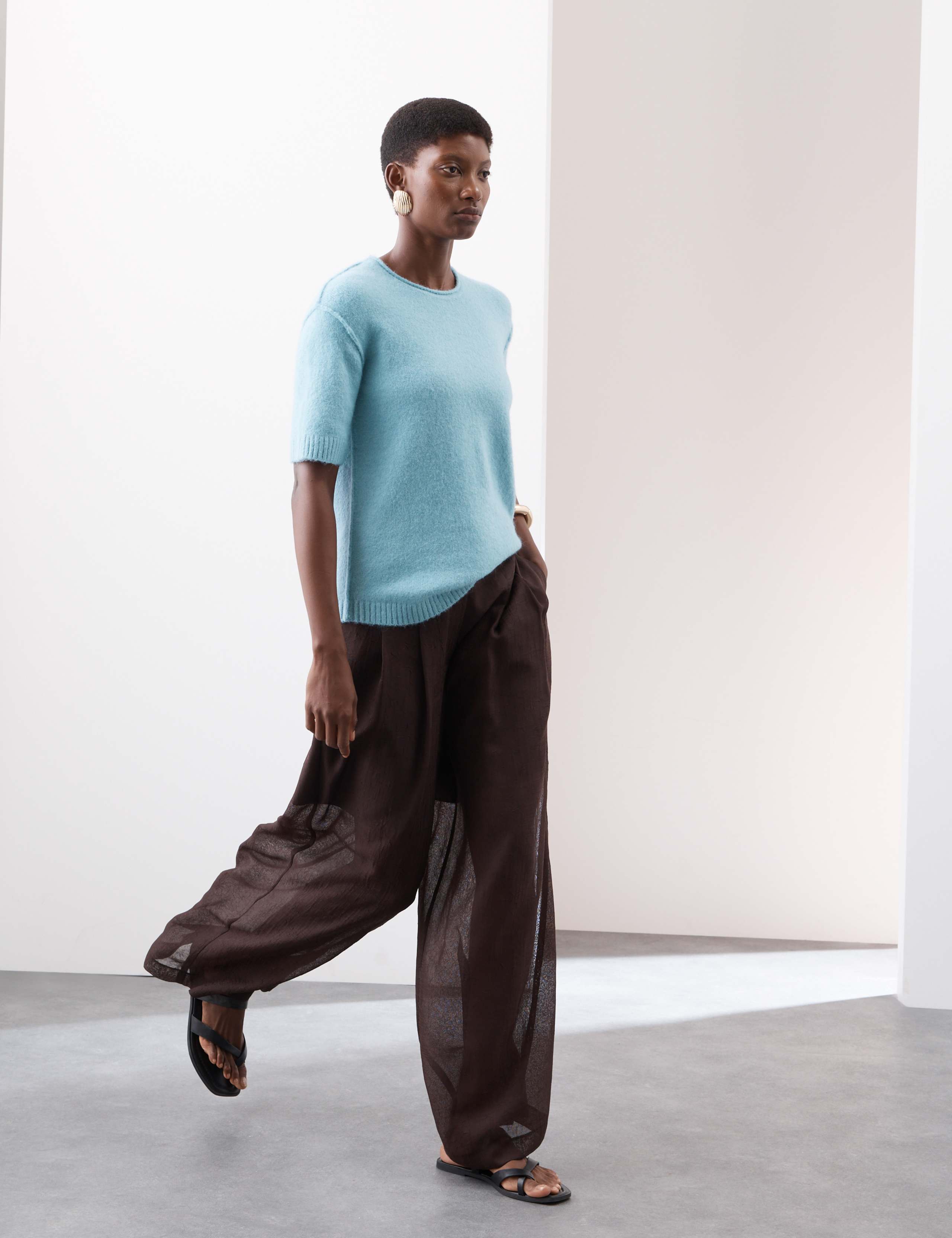 Relaxed Knitted Top with Wool & Alpaca 3 of 7