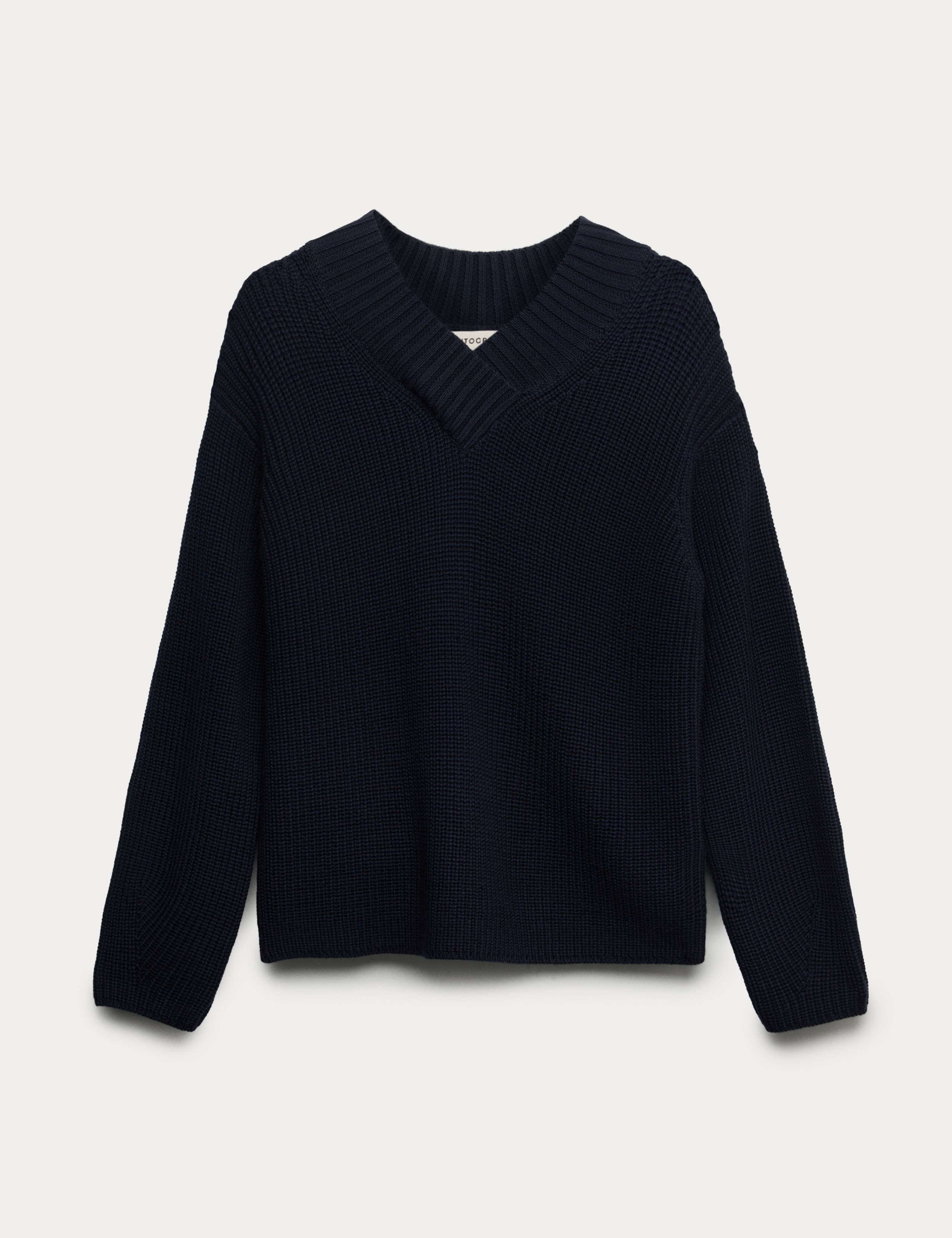 Pure Merino Wool V-Neck Jumper 2 of 6