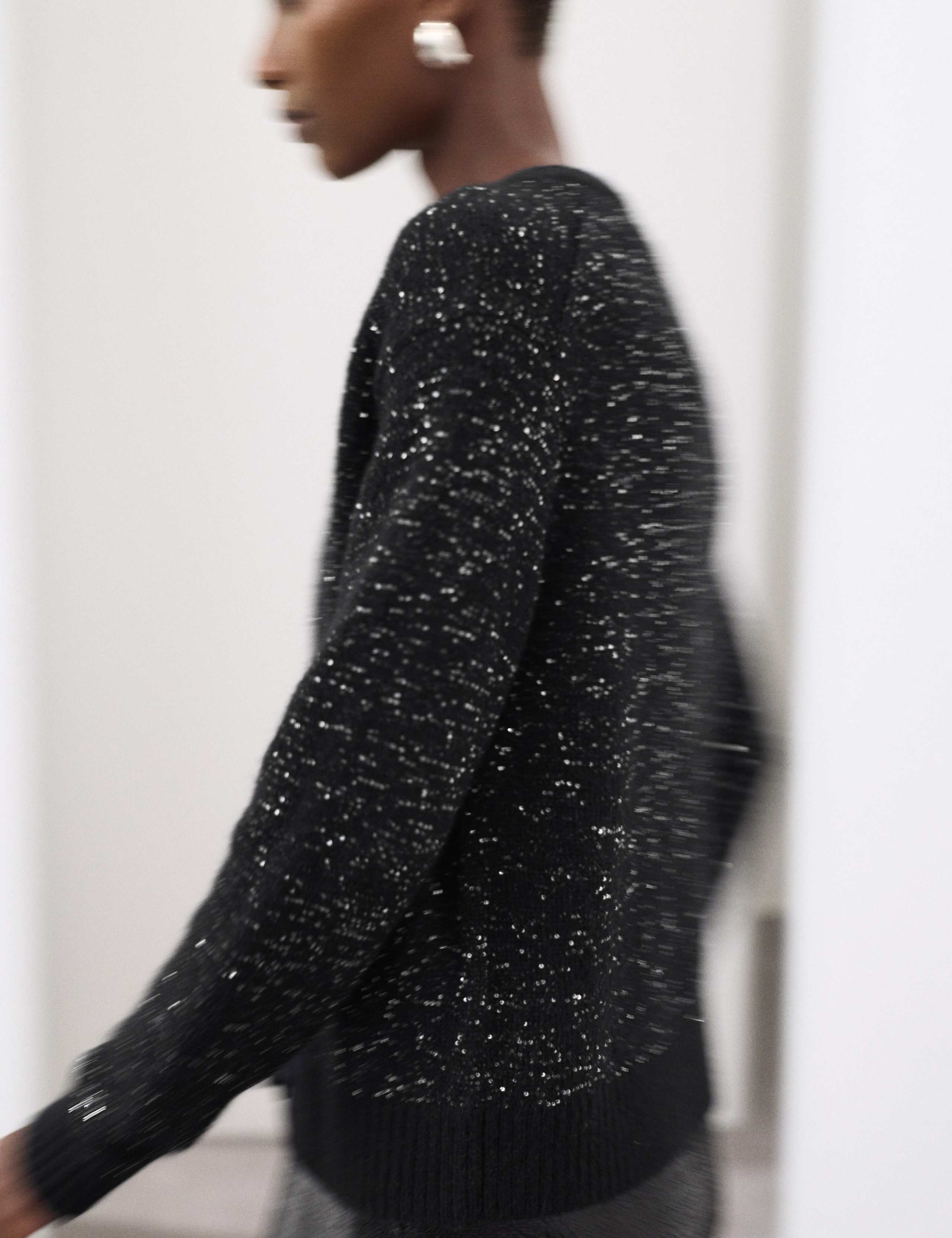 Sequin Cardigan with Alpaca 4 of 6