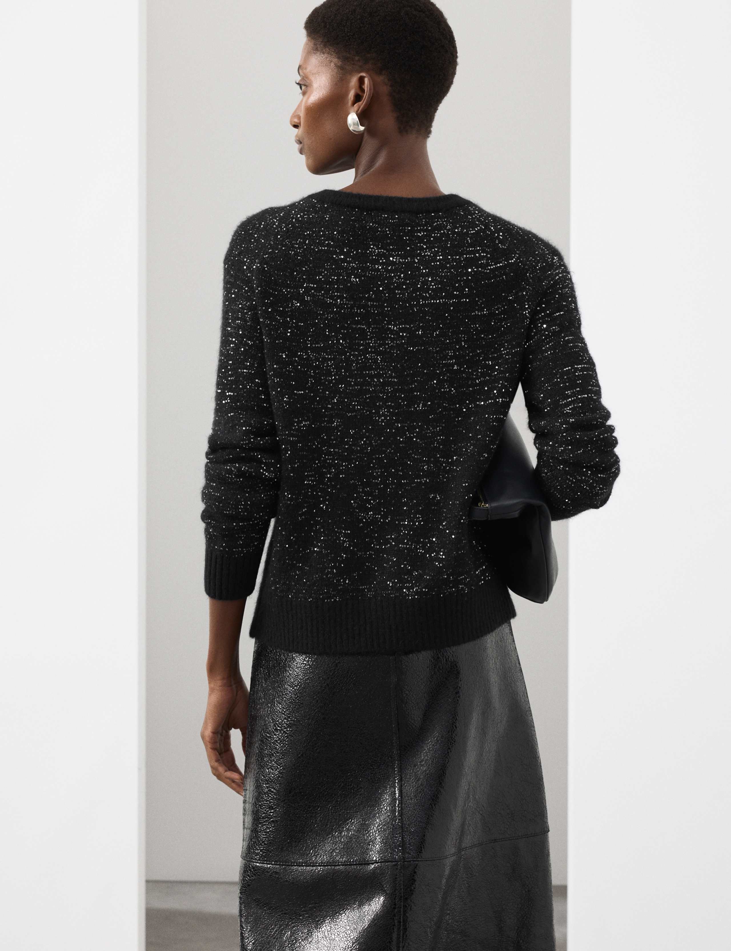 Sequin Cardigan with Alpaca 6 of 6