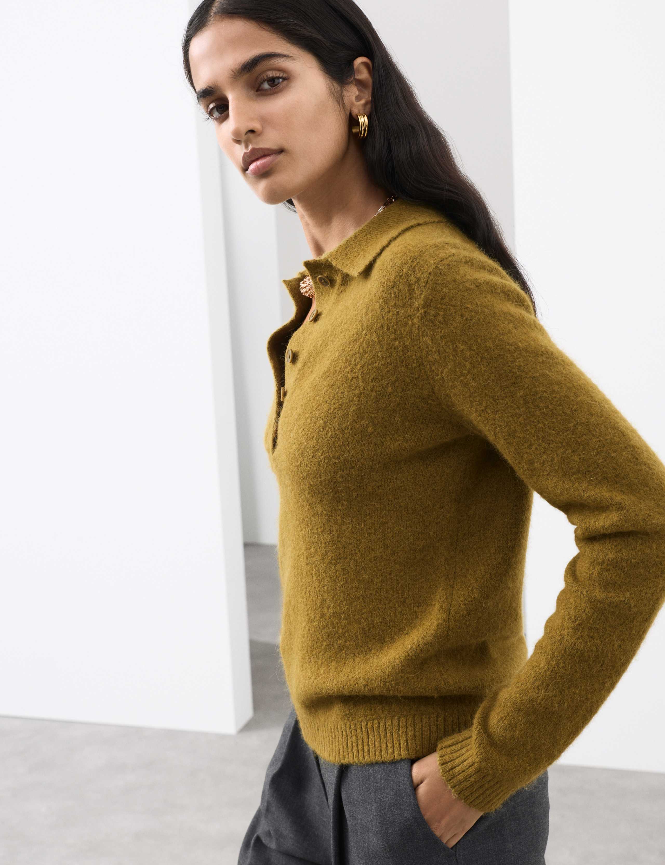 Polo Neck Jumper with Alpaca 4 of 6