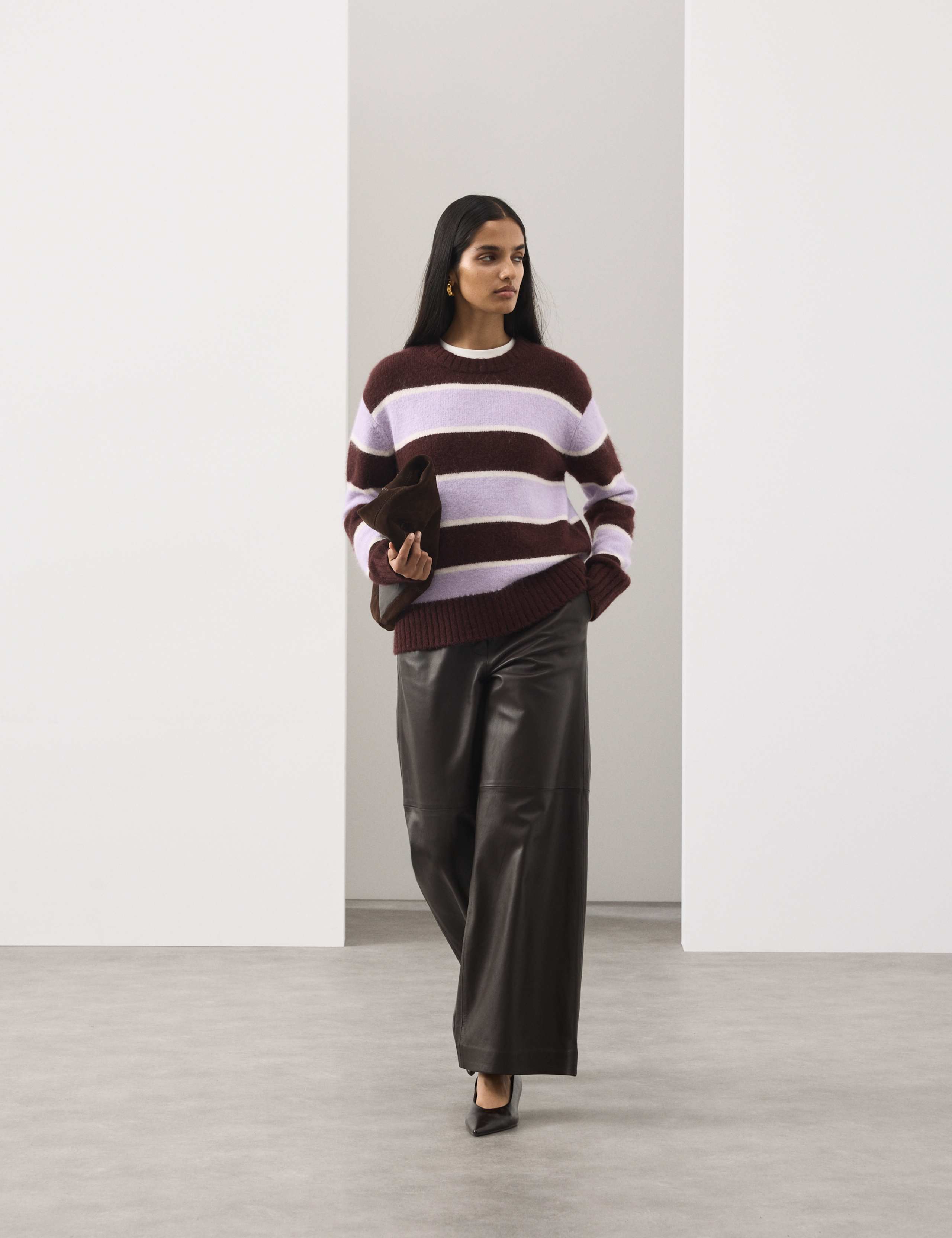 Brushed Striped Jumper with Alpaca 2 of 6