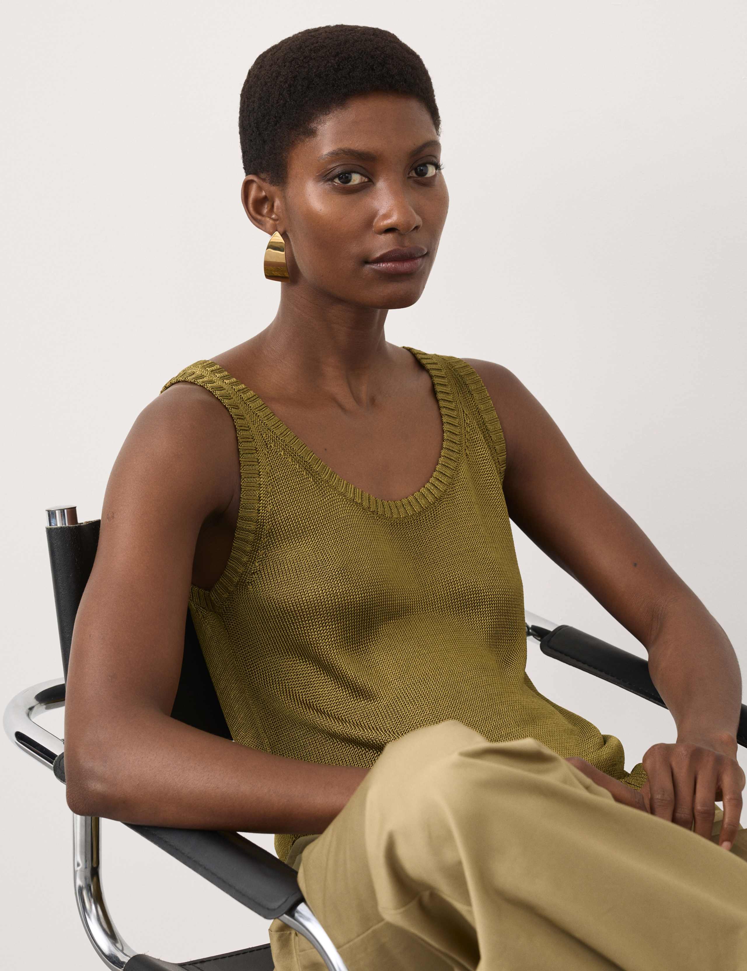 Metallic Knitted Vest Top 7 of 7