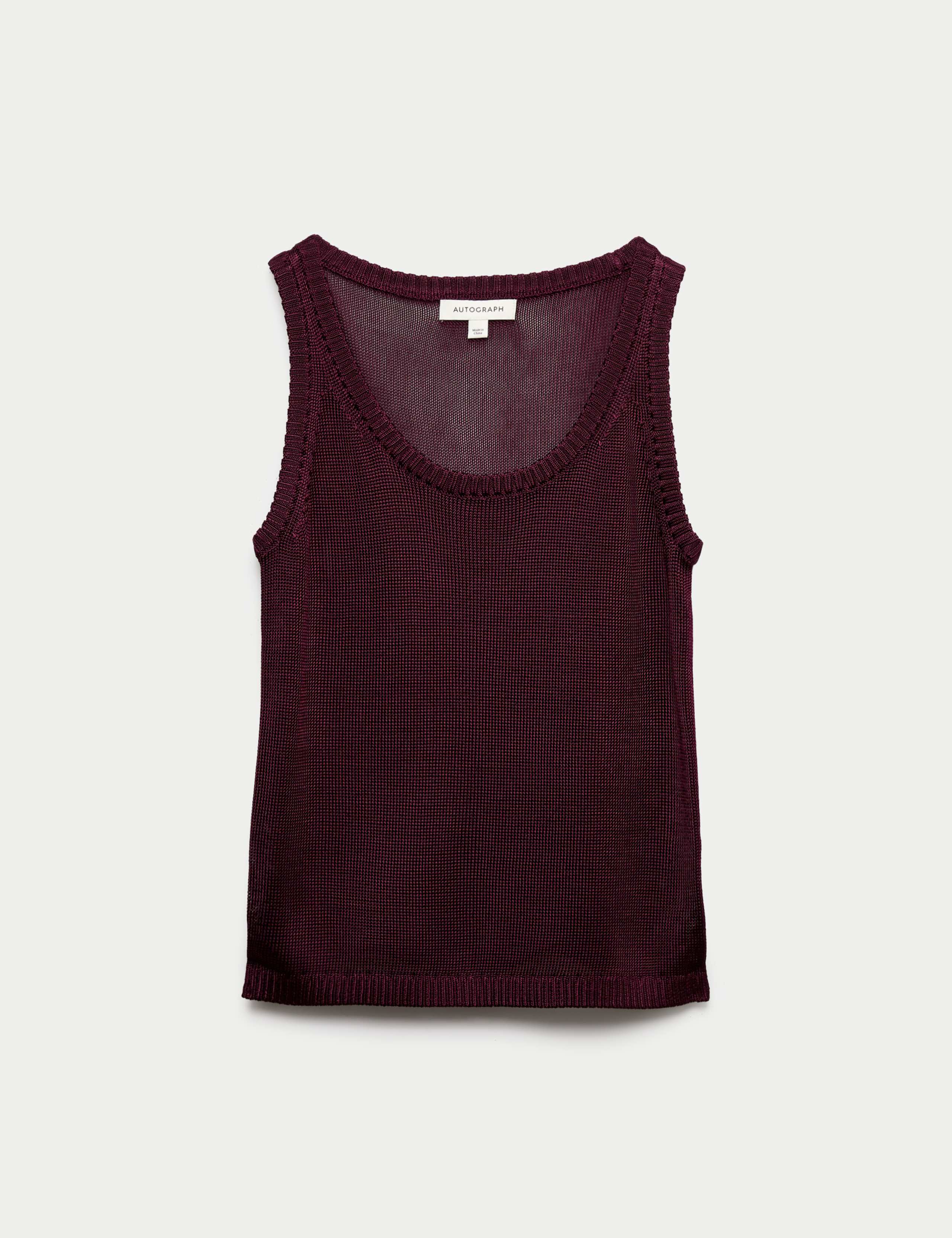 Metallic Knitted Vest Top 2 of 7