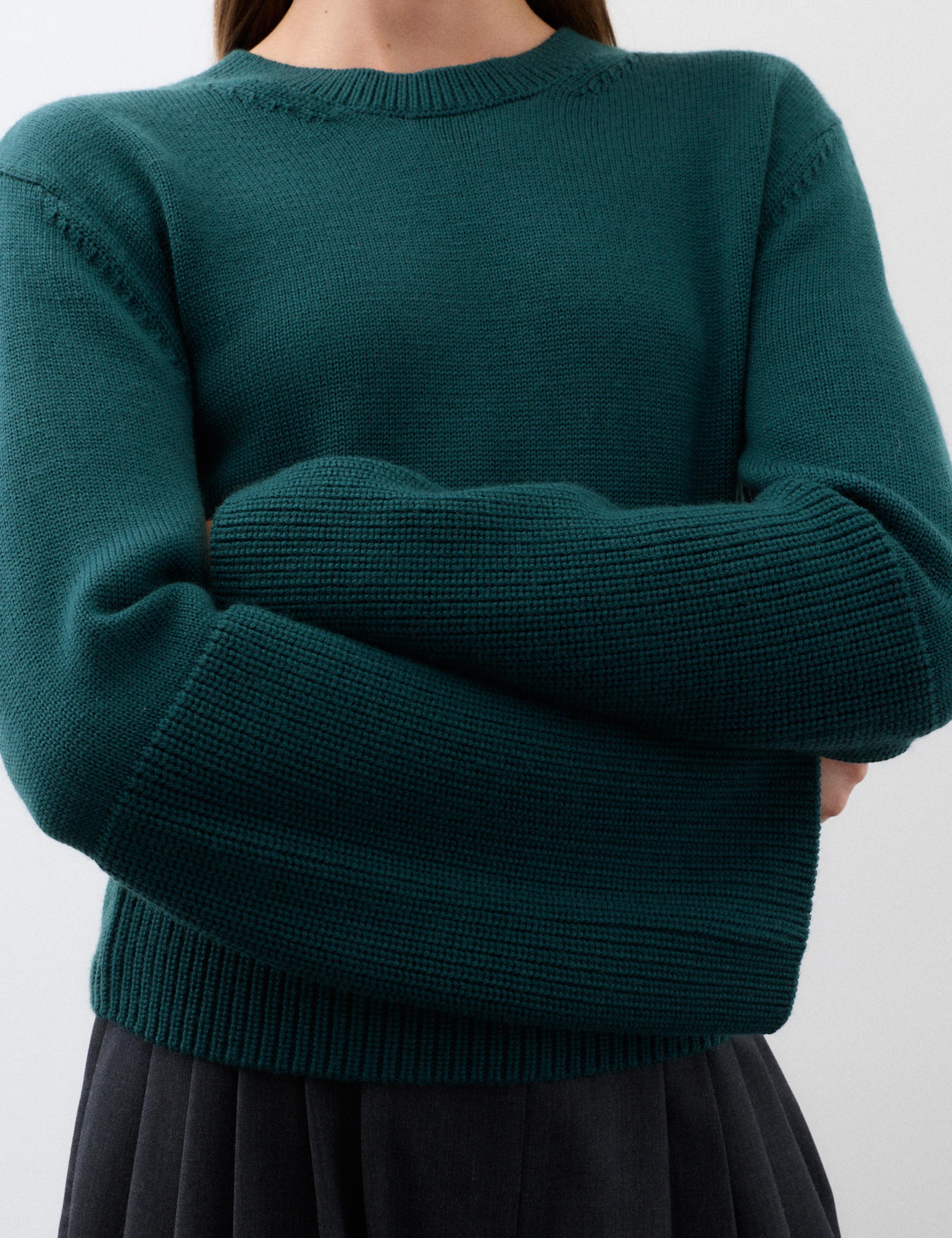 Pure Merino Wool Wide Sleeve Jumper 6 of 6