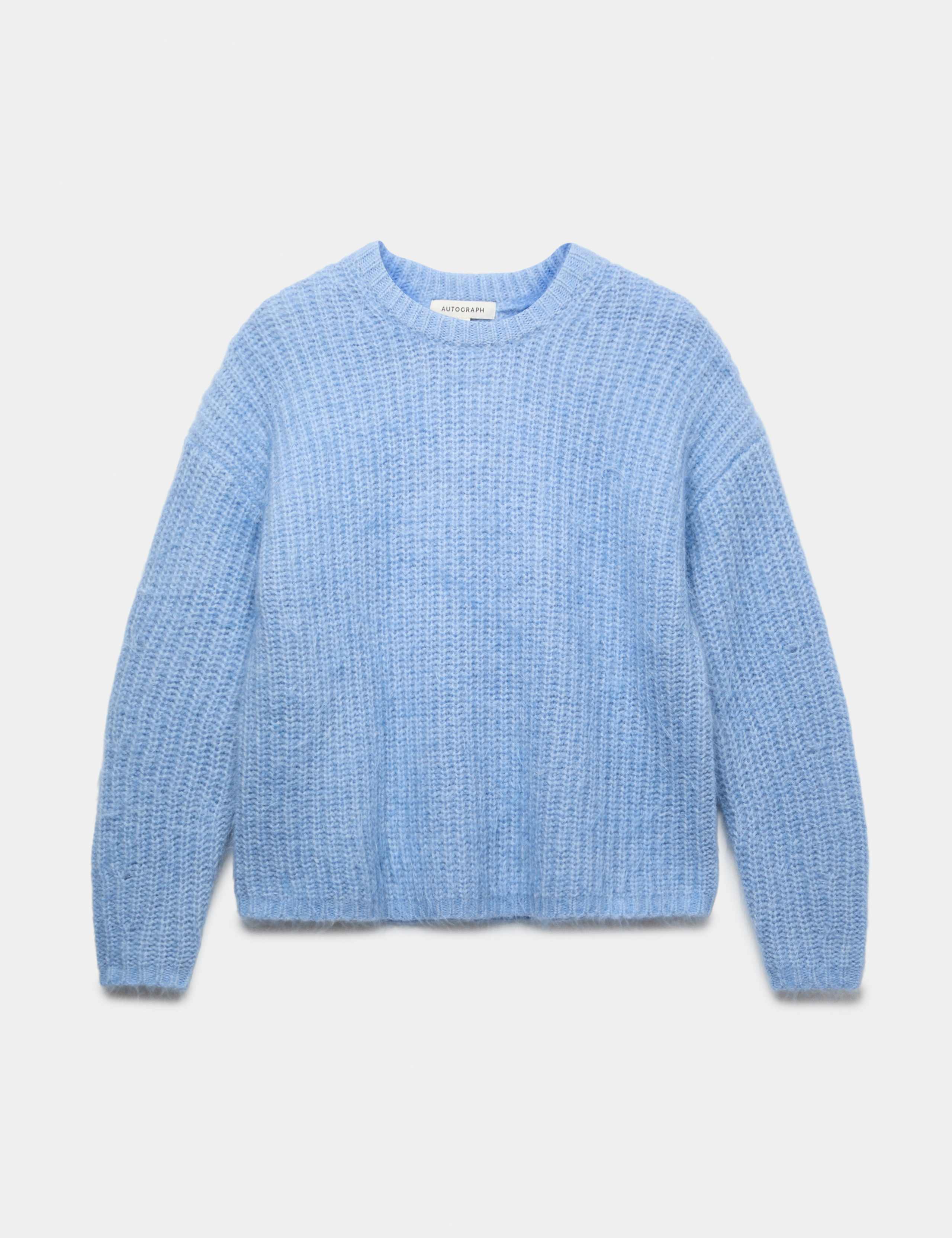 Mohair Blend Fluffy Ribbed Relaxed Jumper 2 of 7