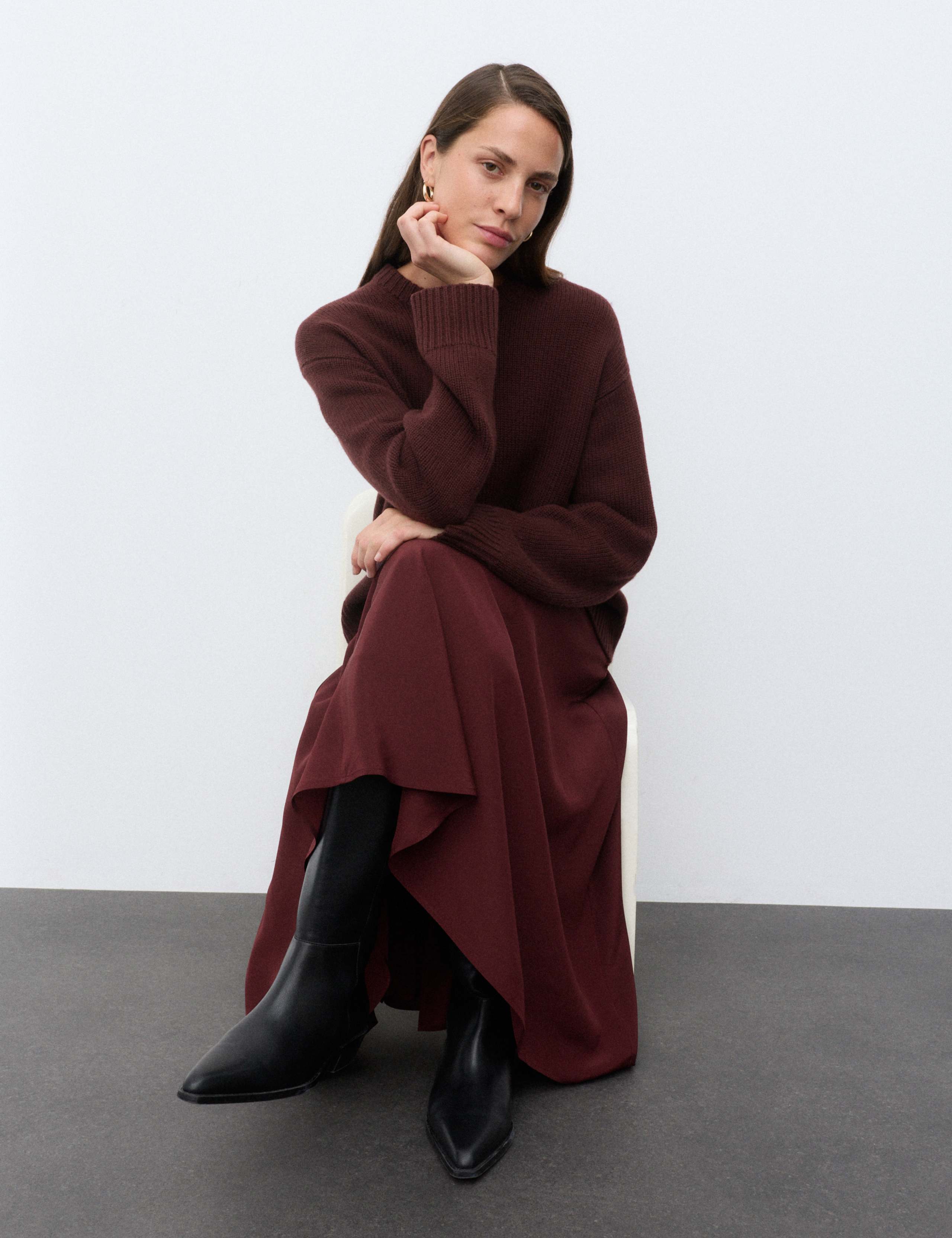 Wool with Cashmere Crew Neck Jumper 4 of 6
