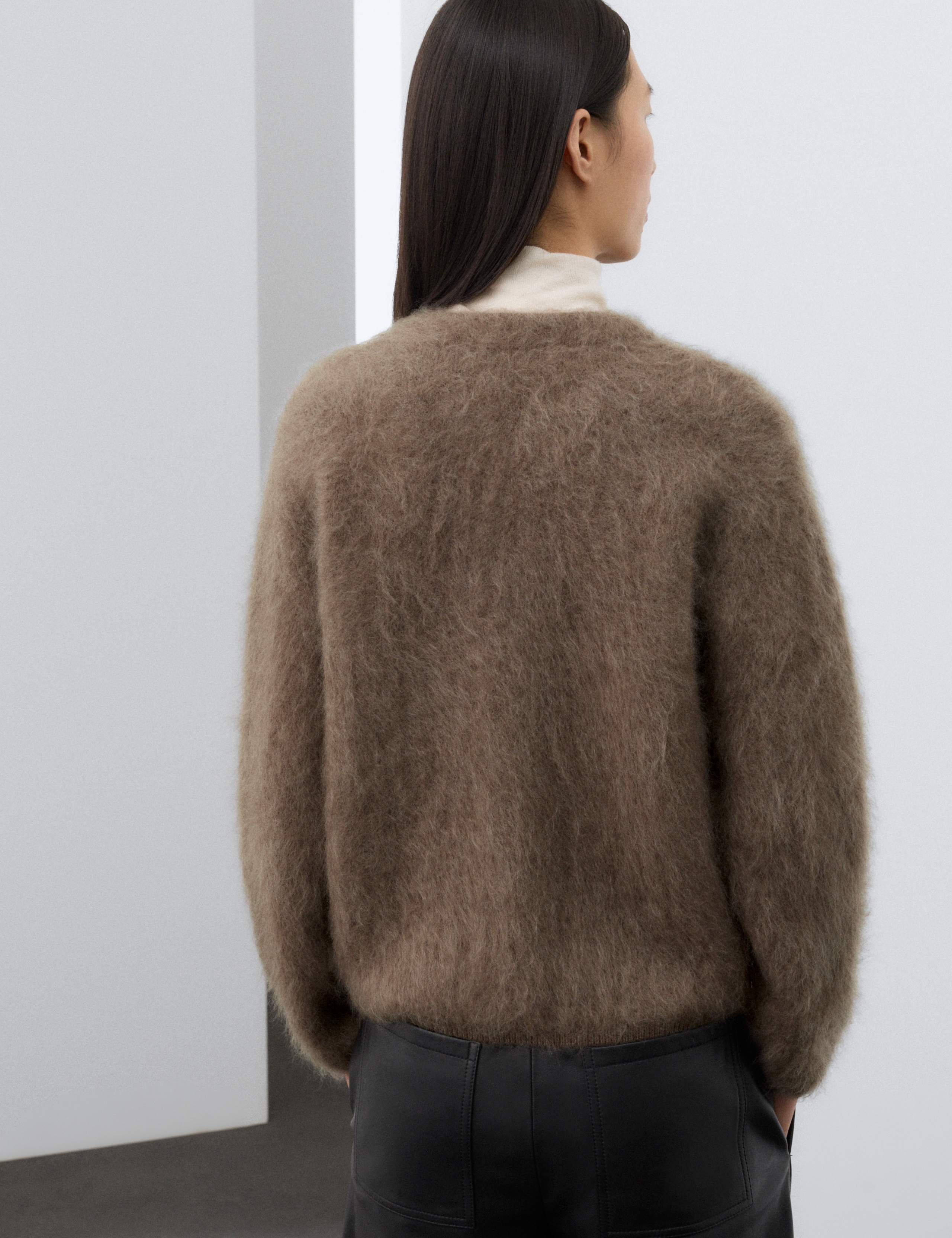 Wool Rich Brushed Cardigan 3 of 7