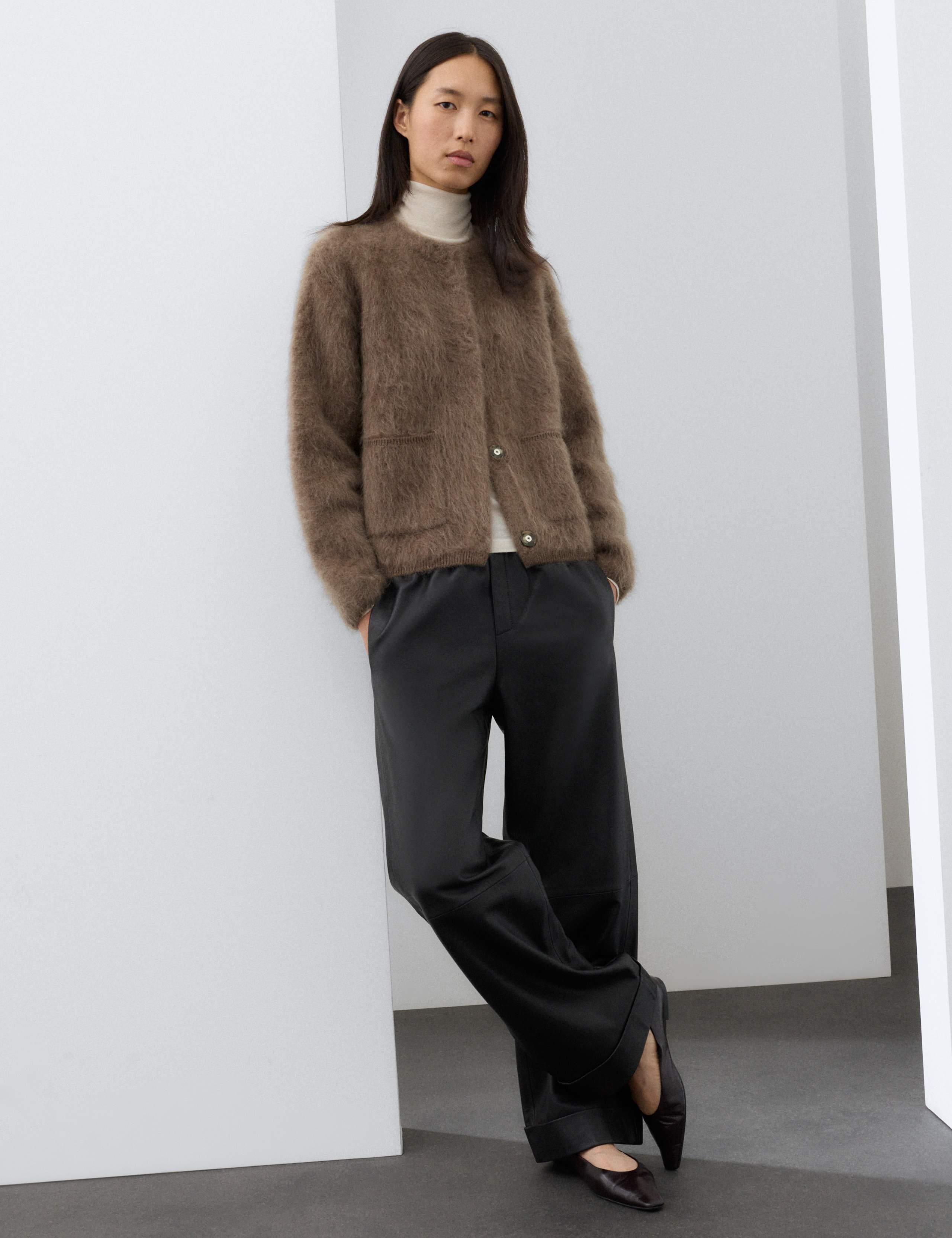 Wool Rich Brushed Cardigan 4 of 7