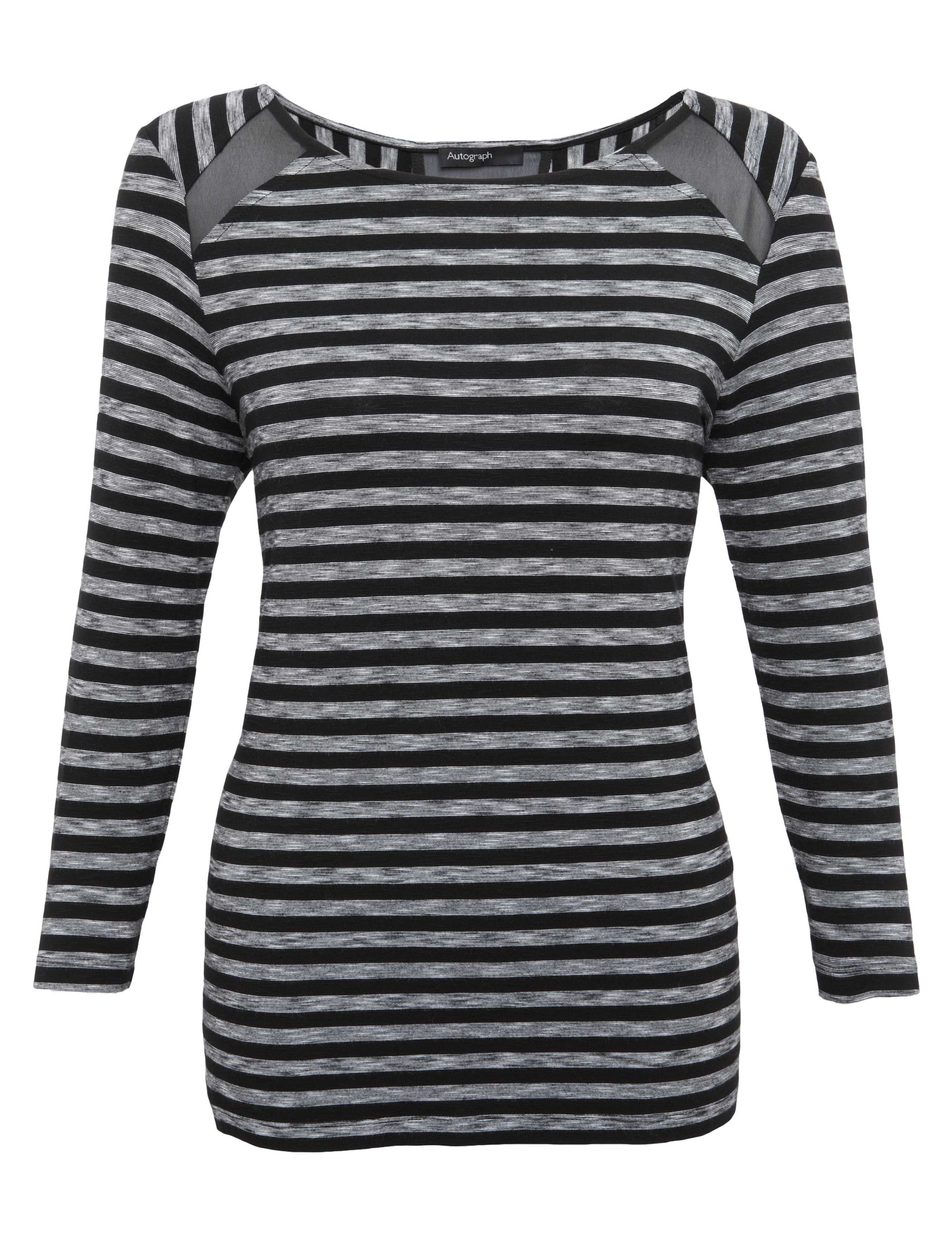 Mesh Insert Striped Top 4 of 7