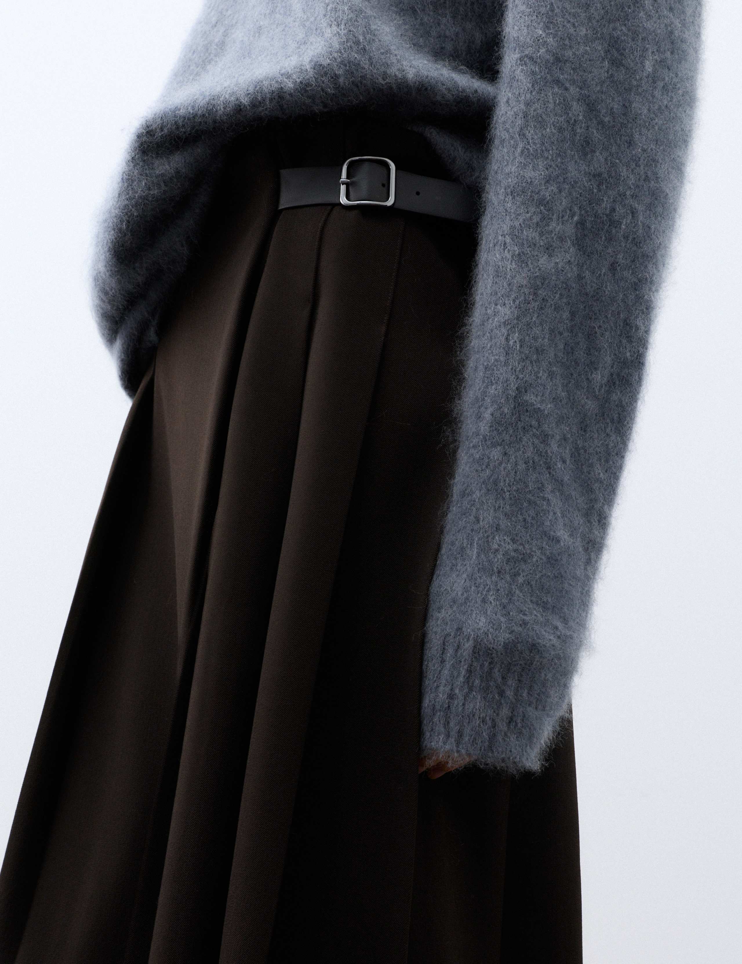Pleated Midi Kilt Skirt 8 of 8