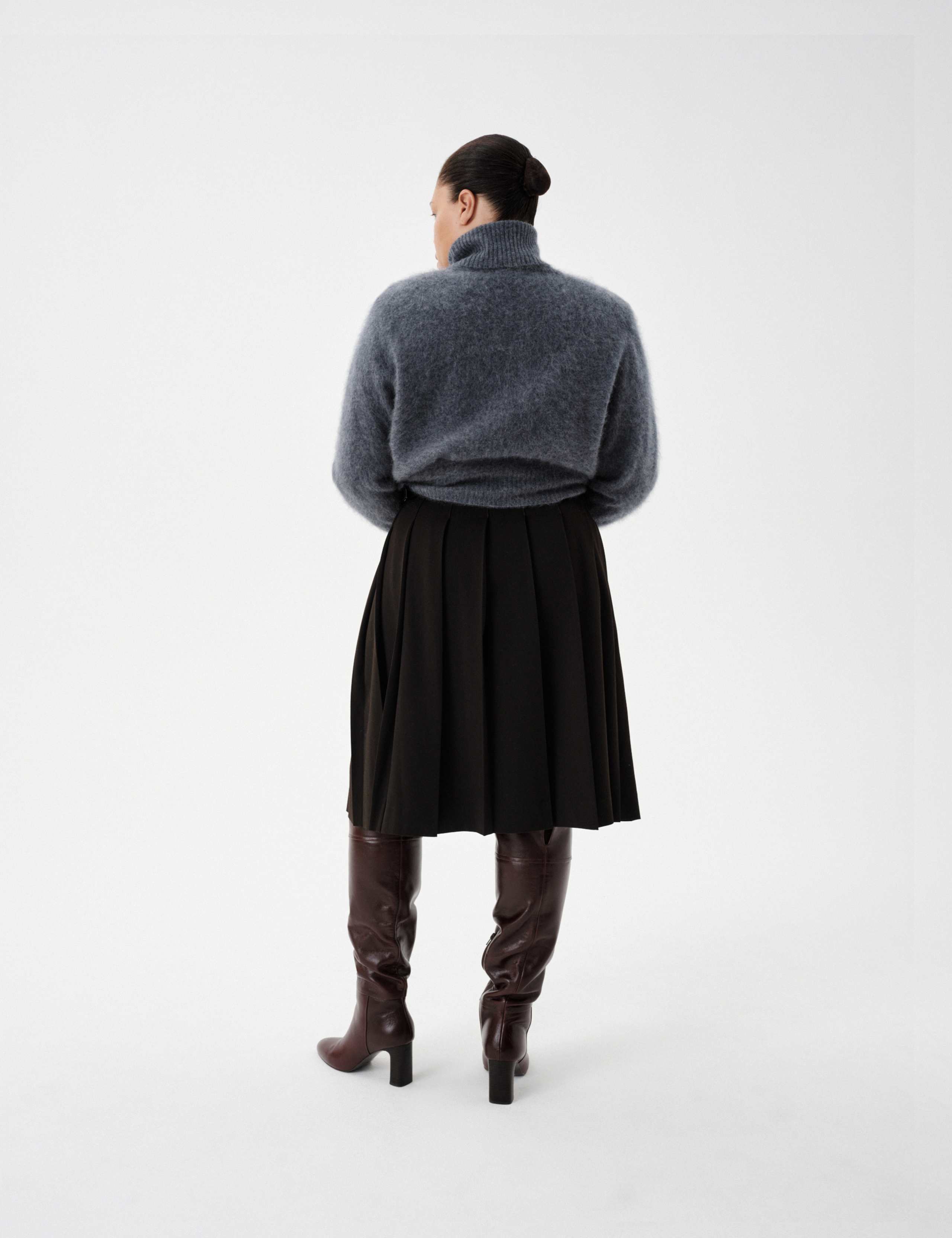 Pleated Midi Kilt Skirt 5 of 8