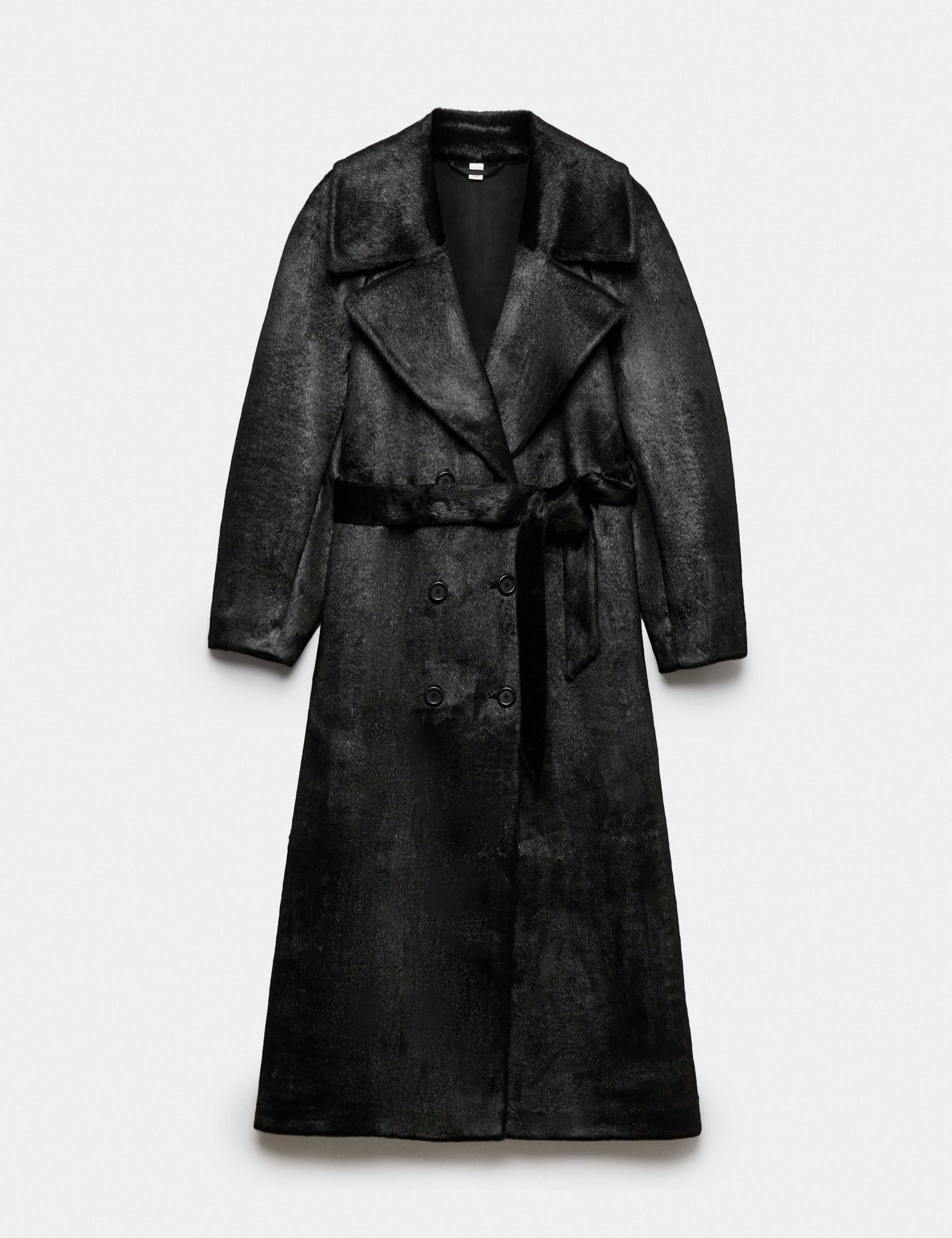 Faux Pony Fur Longline Coat 2 of 7