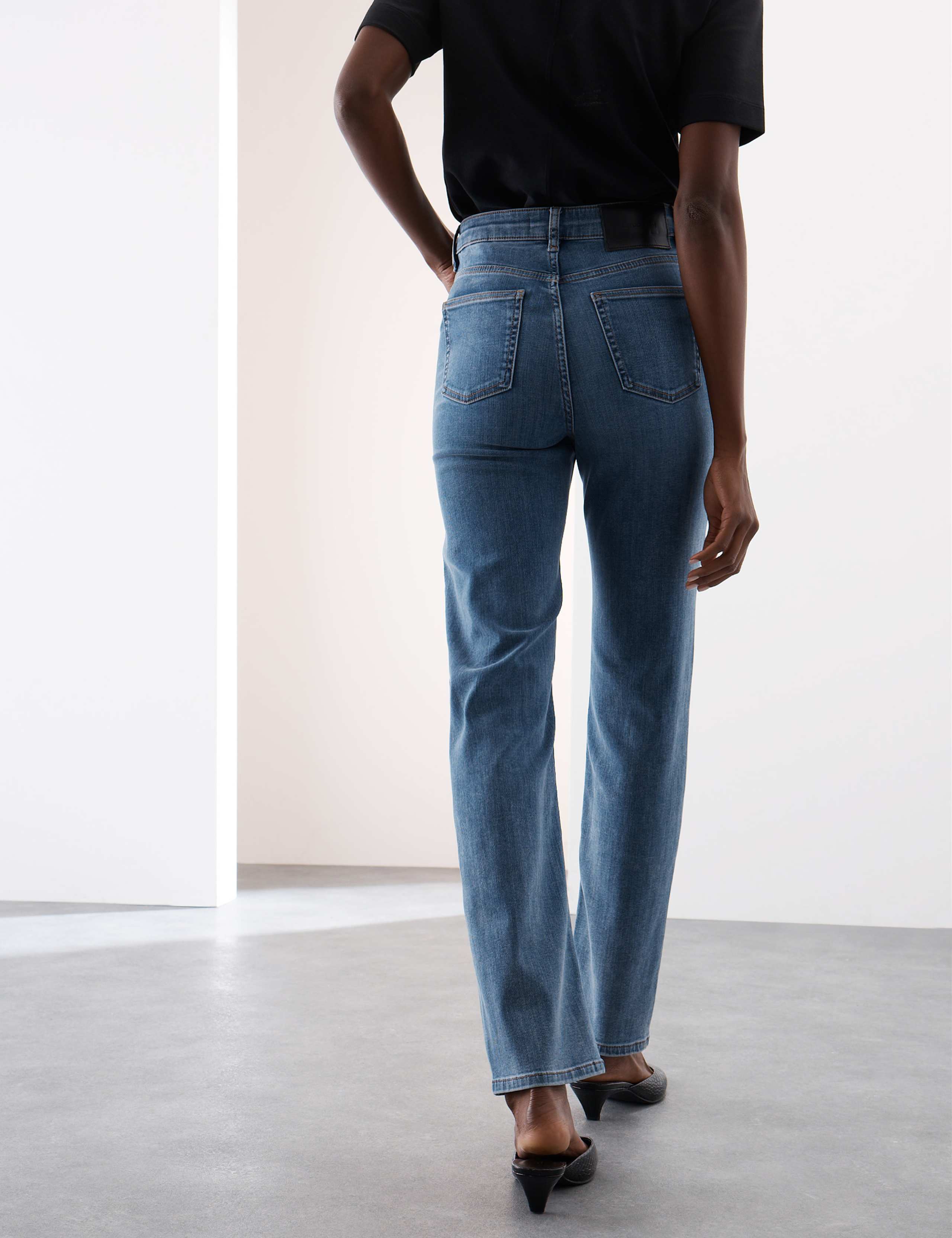 Lyocell™ Blend High Waisted Straight Leg Jeans 5 of 7