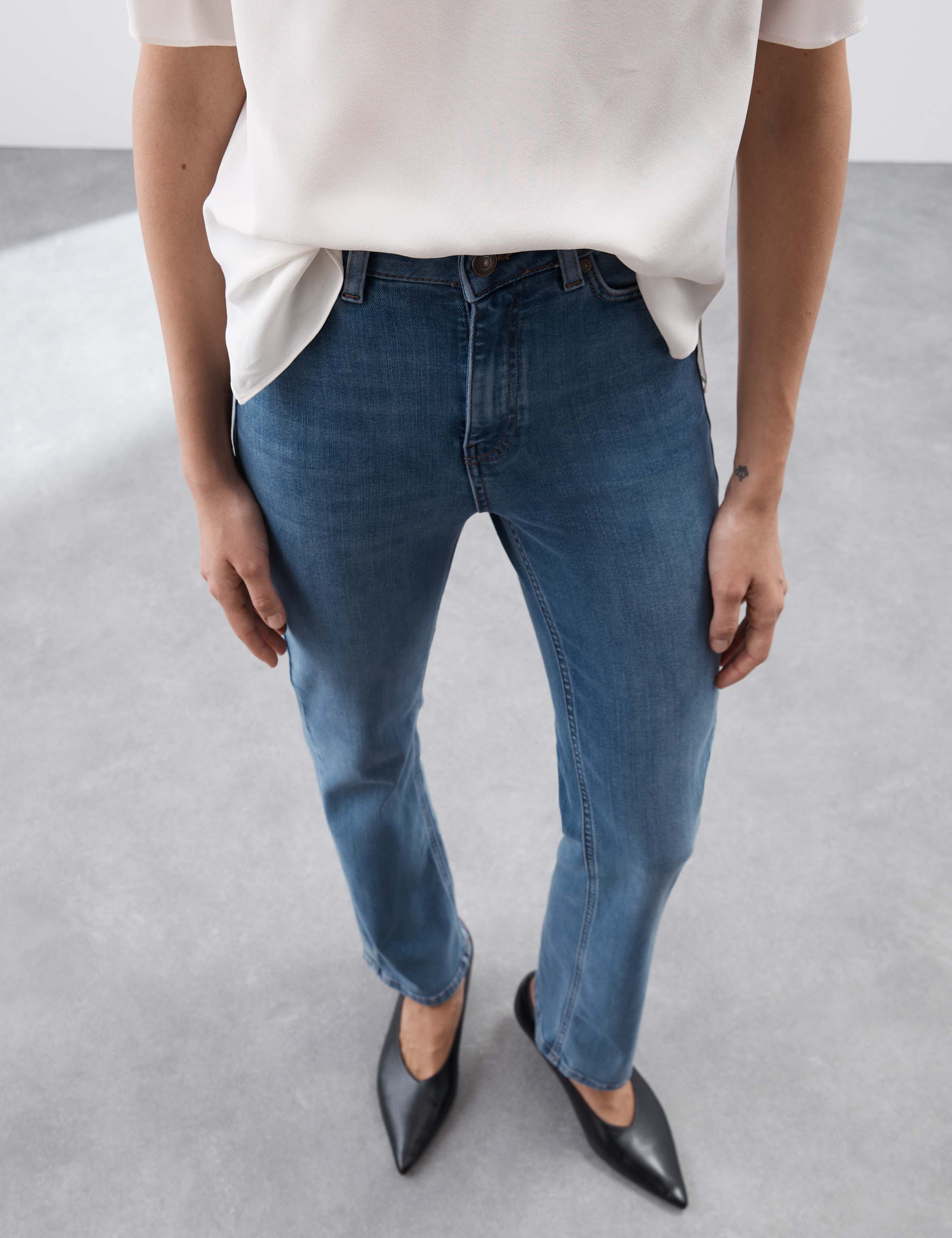 Lyocell™ Blend High Waisted Straight Leg Jeans 7 of 7