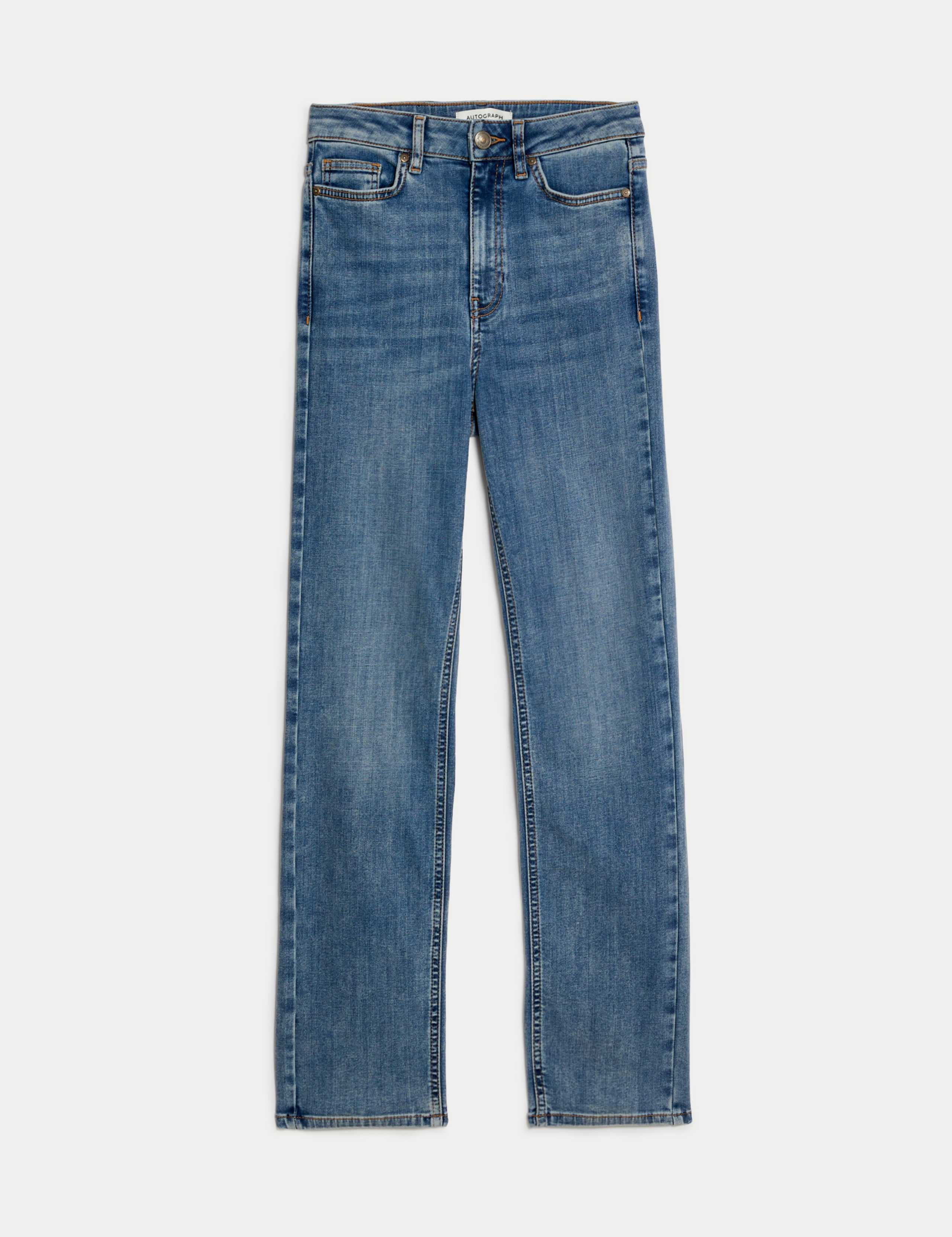 Lyocell™ Blend High Waisted Straight Leg Jeans 2 of 7