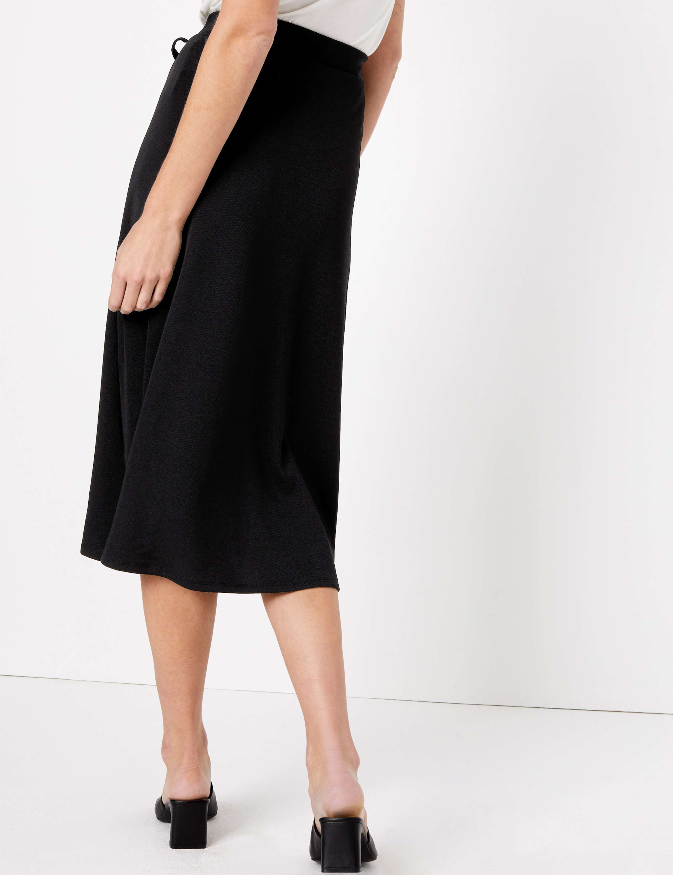 Side Tie Midi Wrap Skirt 3 of 4