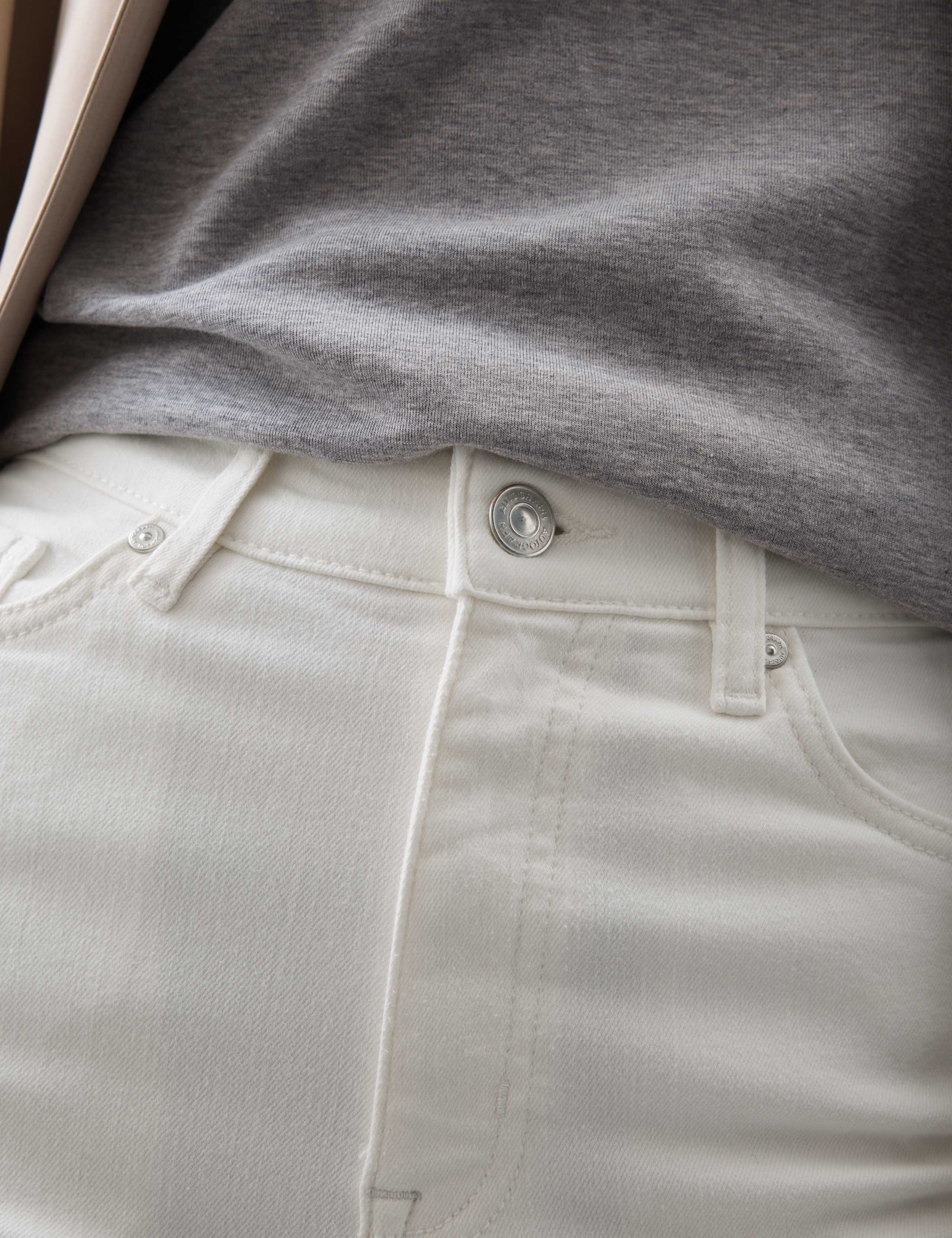 Lyocell Blend High Waisted Flared Jeans 3 of 7