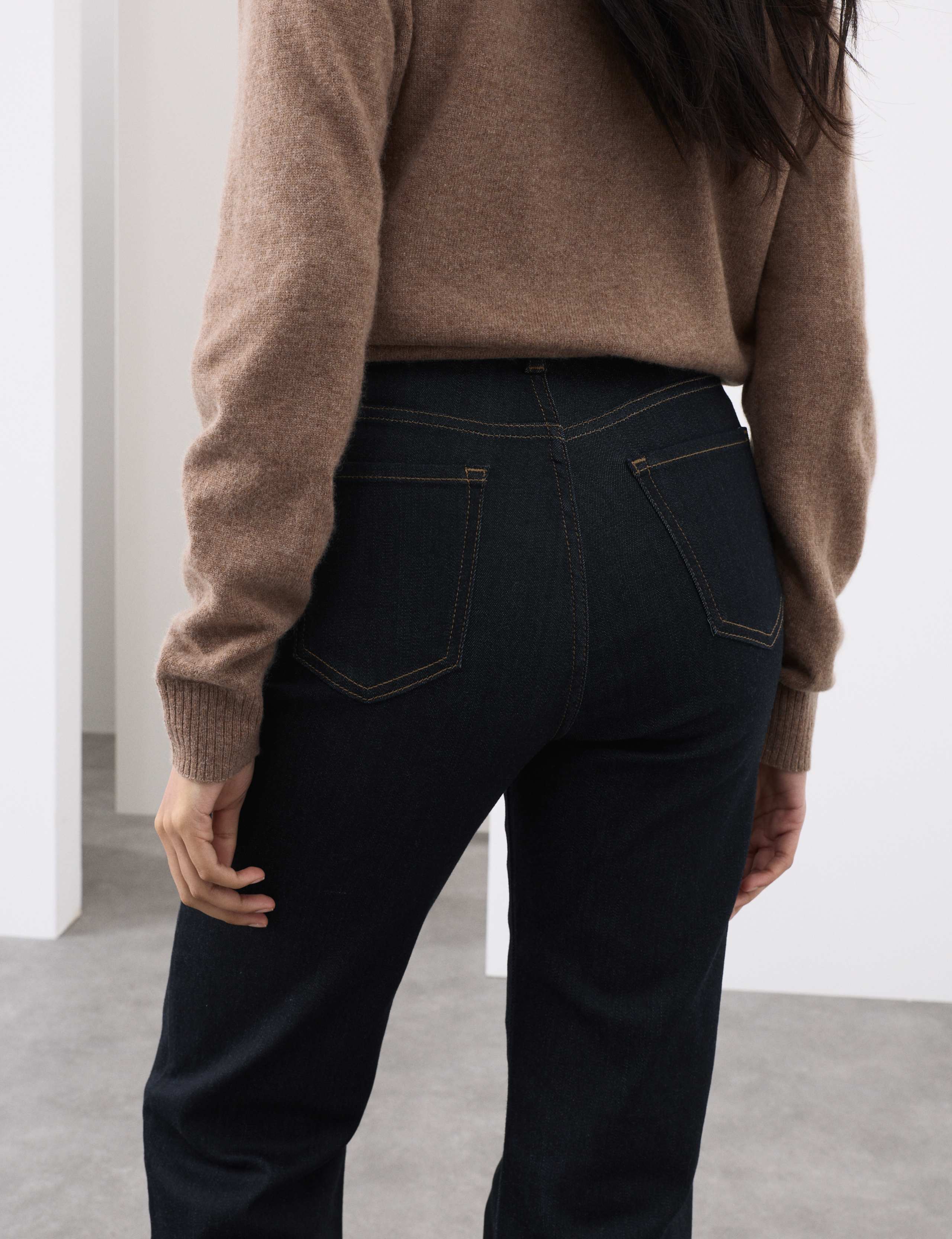 Lyocell Blend High Waisted Flared Jeans 5 of 7