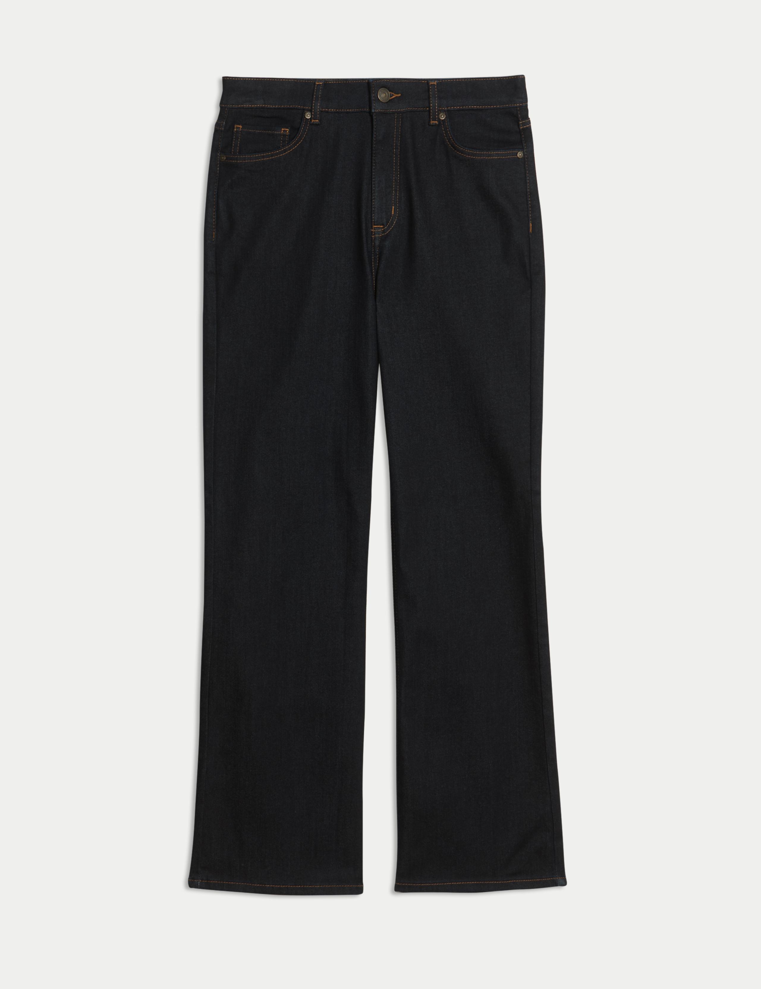 Lyocell Blend High Waisted Flared Jeans 2 of 7