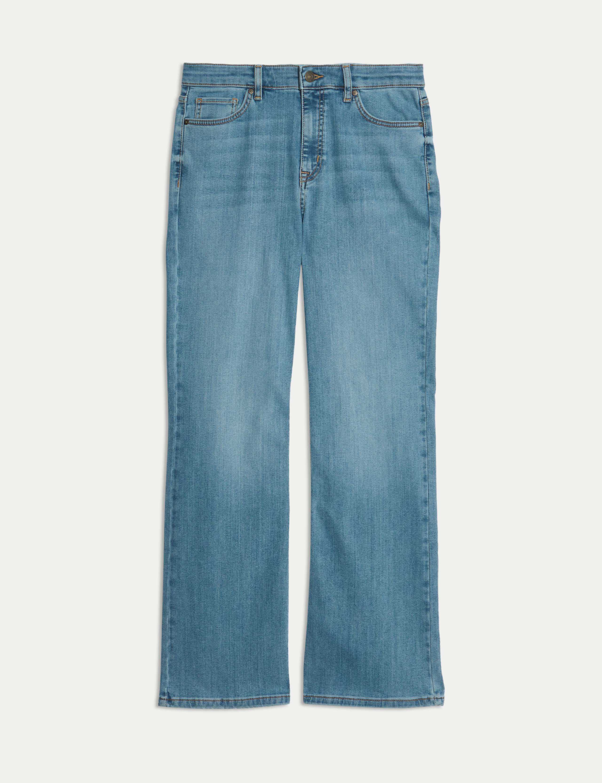 Lyocell Blend High Waisted Flared Jeans 2 of 7