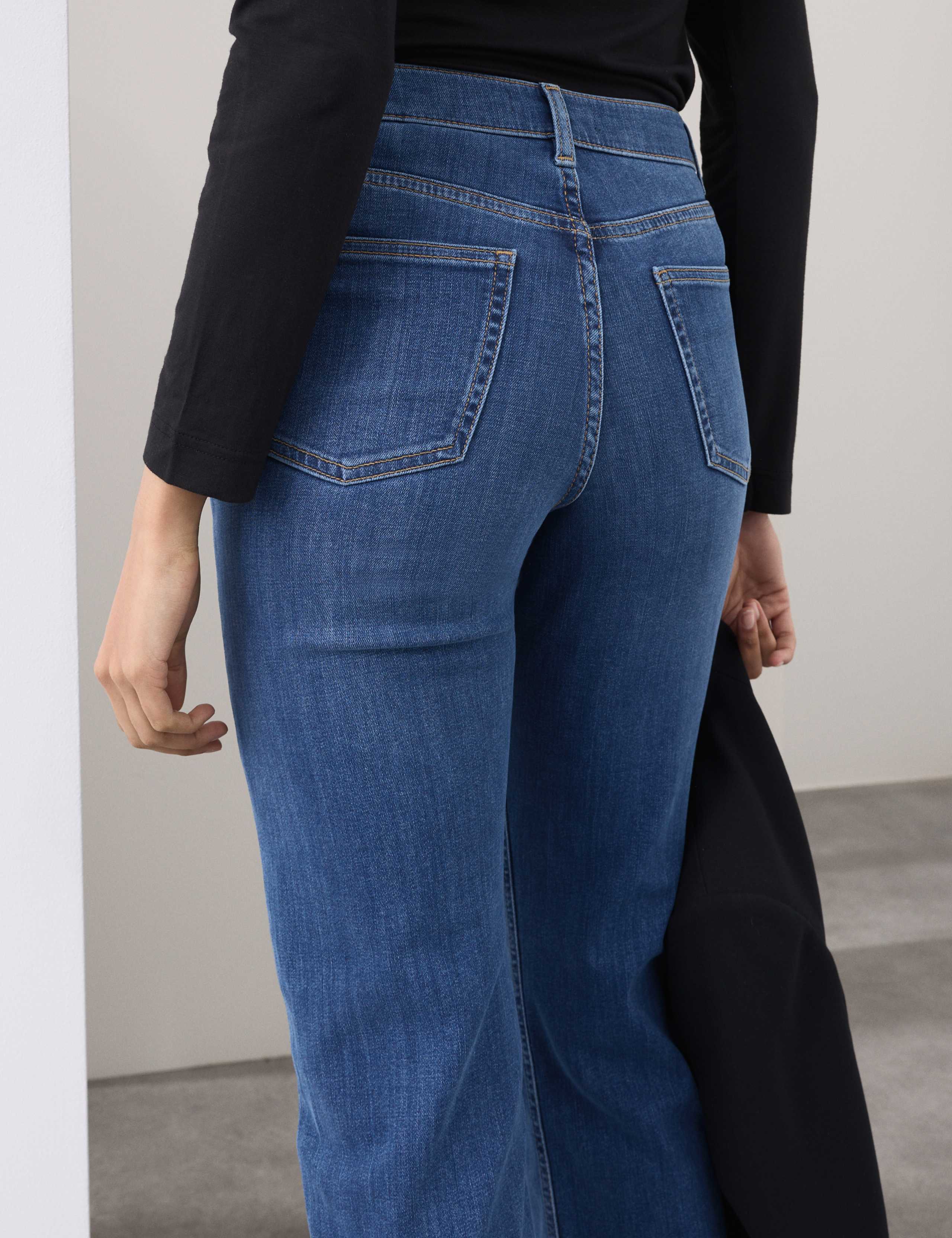 High Waisted Straight Leg Jeans 6 of 7