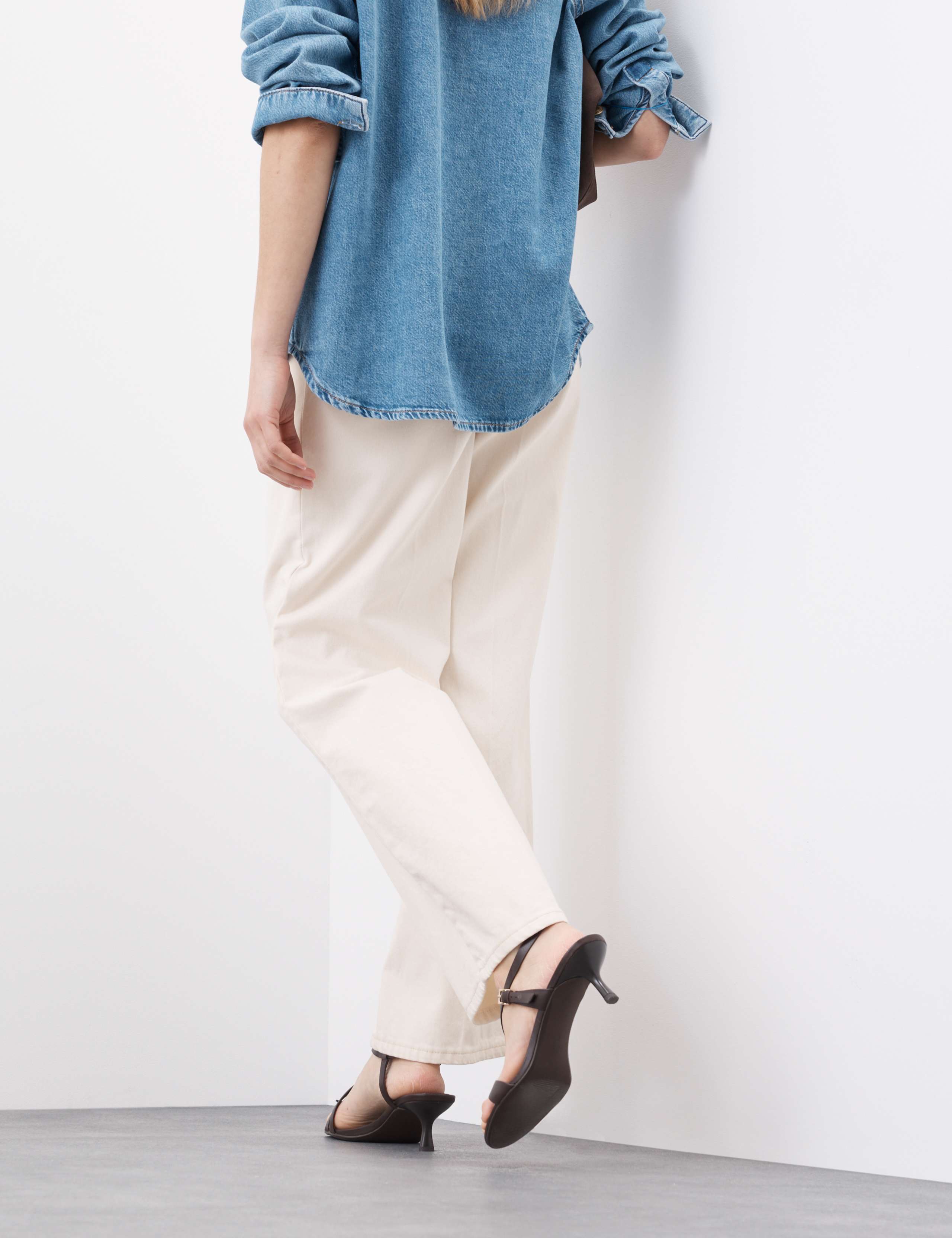 Pure Cotton High Waisted Wide Leg Jean 5 of 7