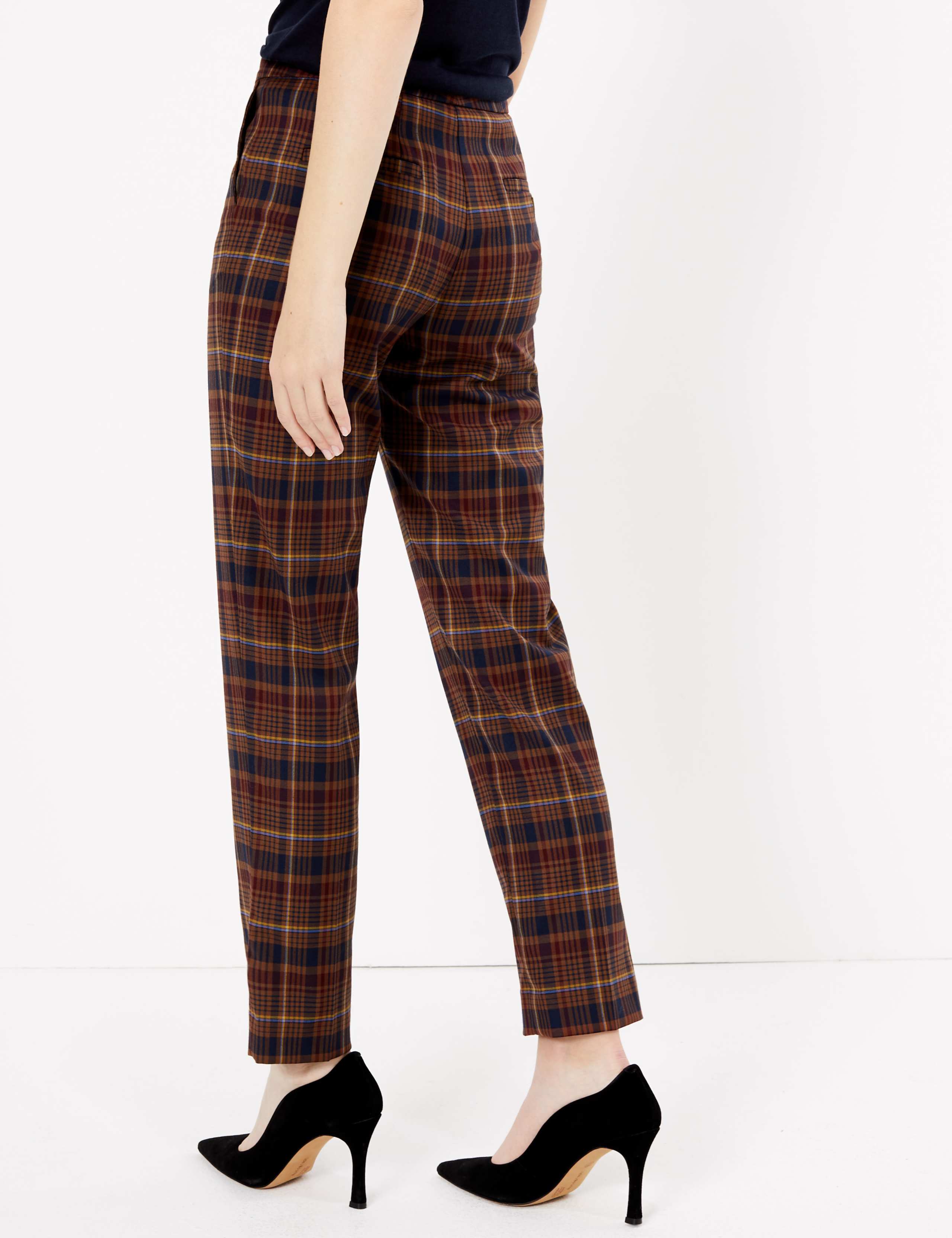 Checked Straight Leg Trousers 4 of 6