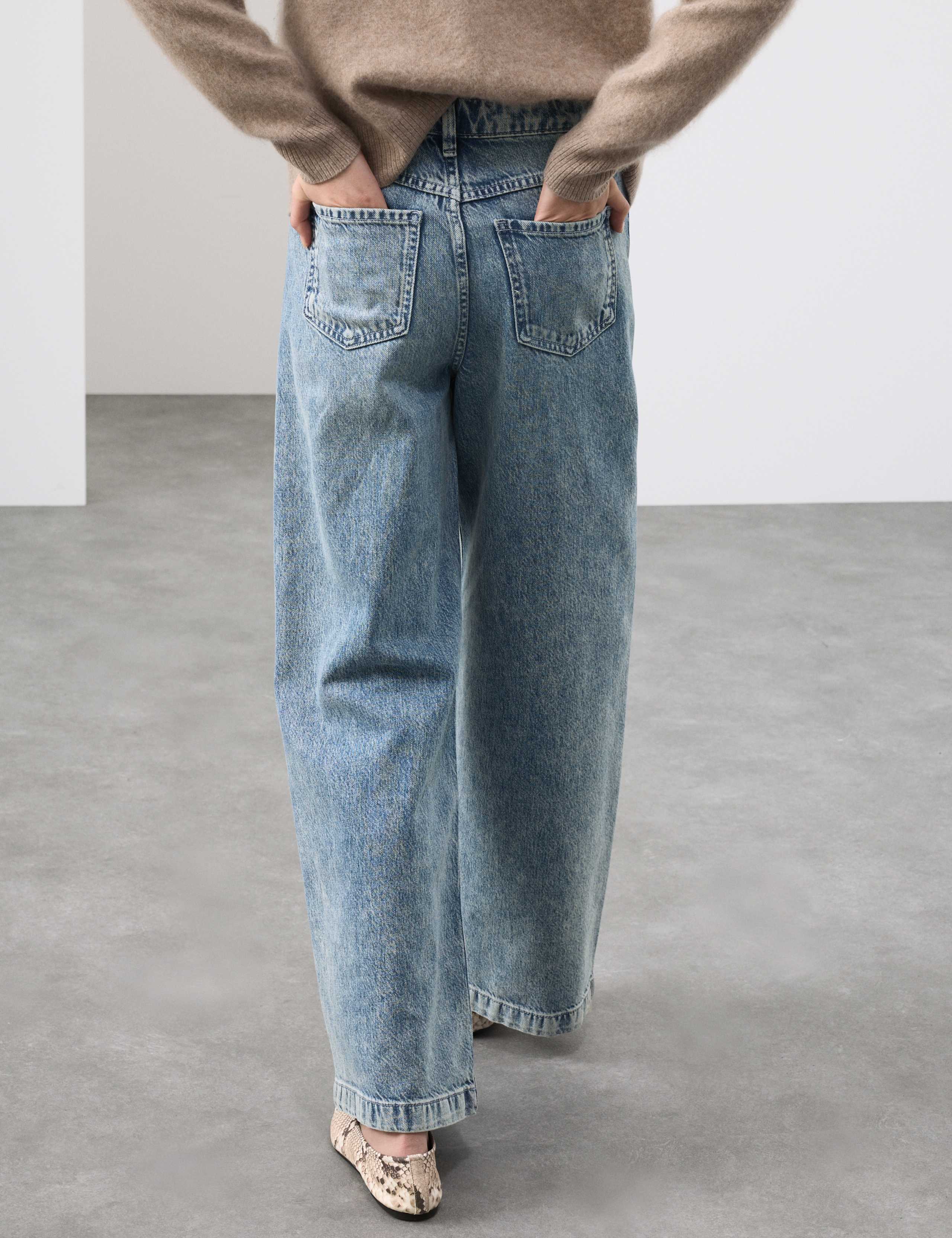 High Waisted Wide Leg Jeans 3 of 6