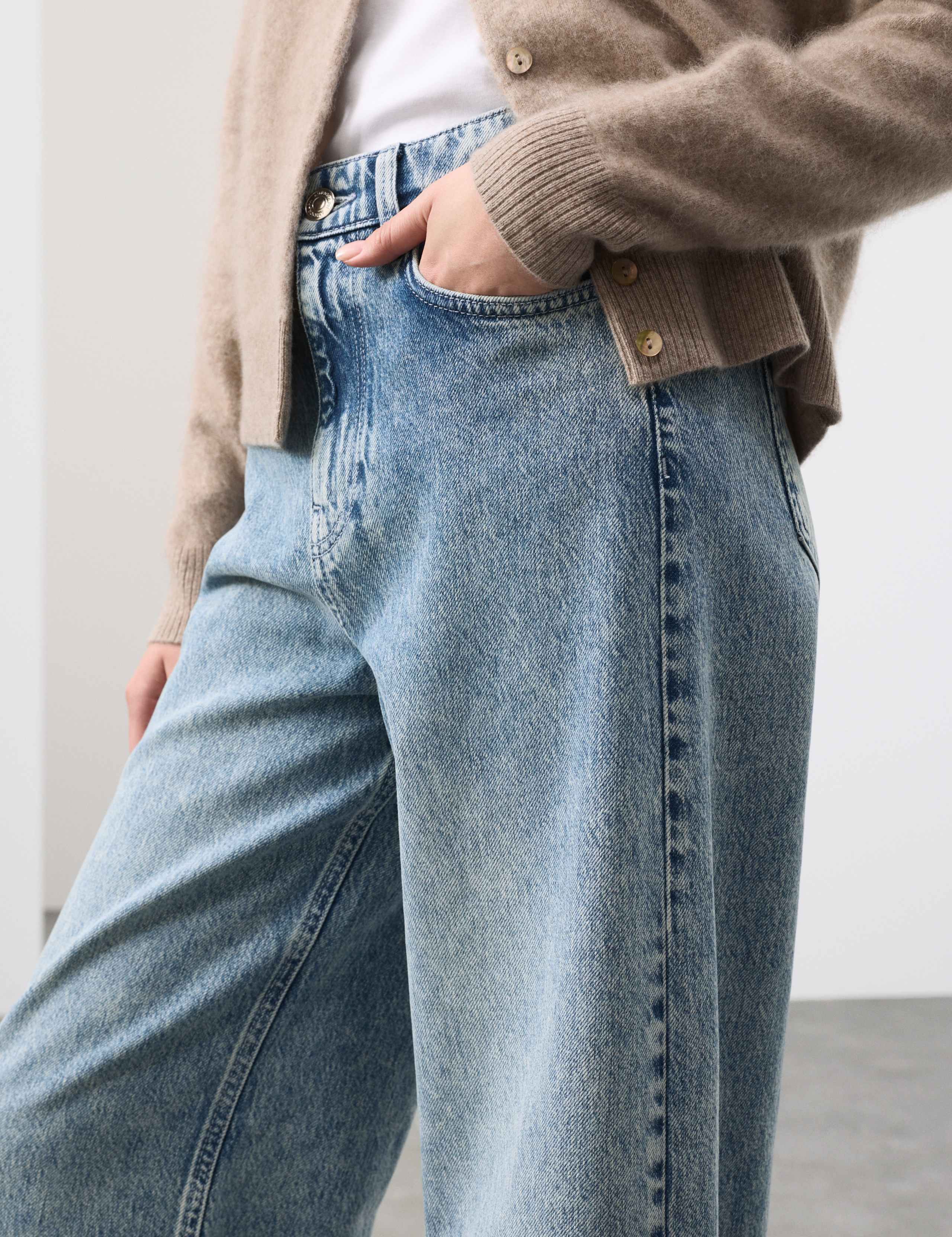 High Waisted Wide Leg Jeans 6 of 6