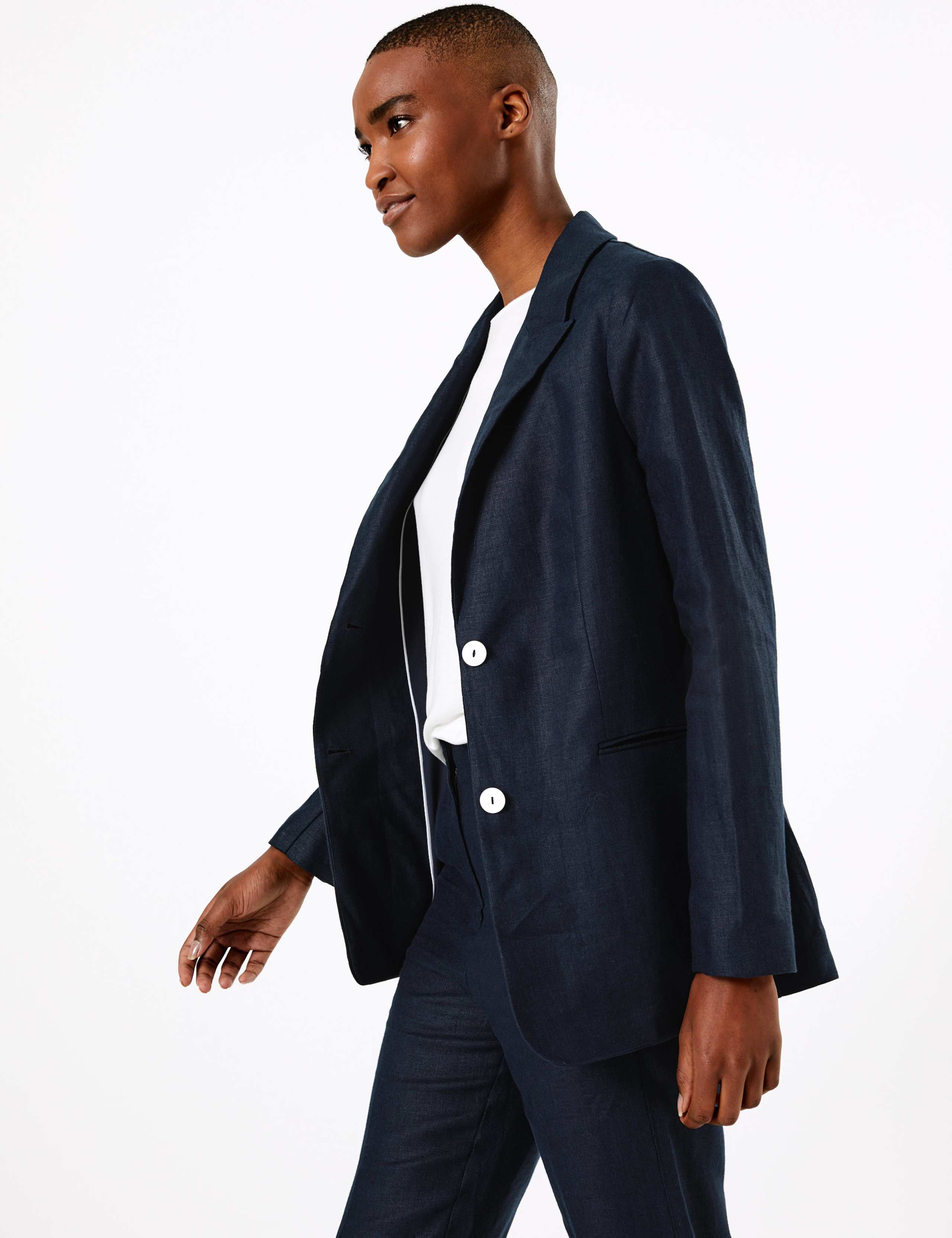 Pure Irish Linen Single Breasted Blazer 3 of 6