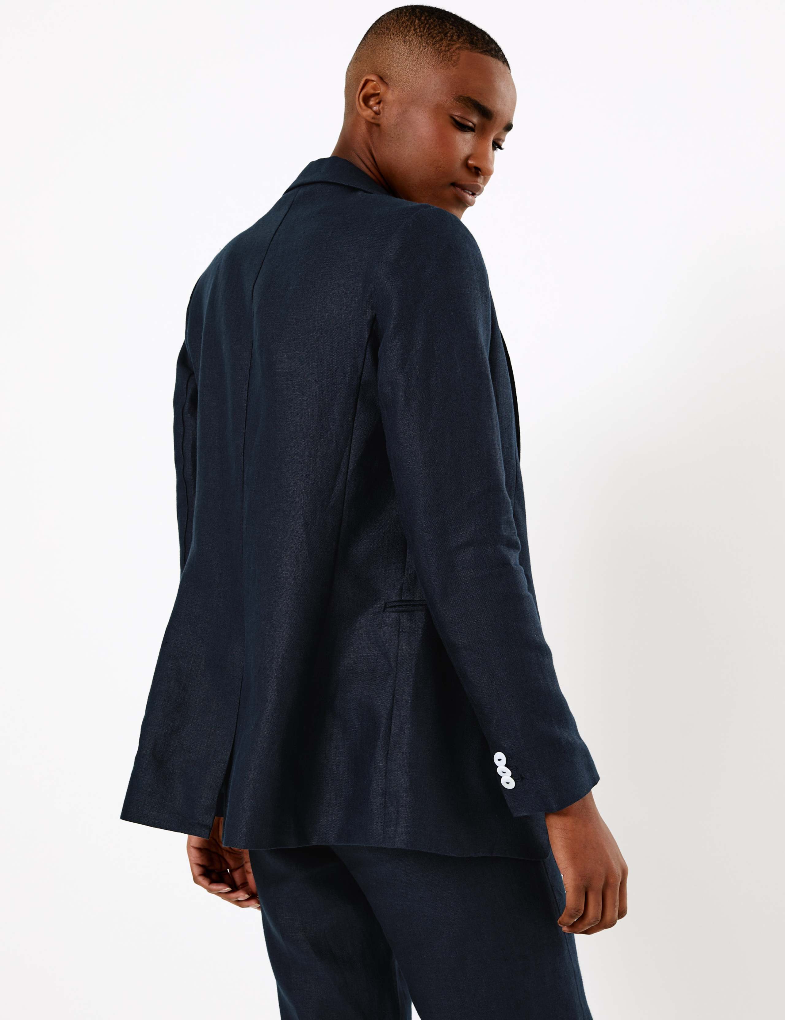 Pure Irish Linen Single Breasted Blazer 4 of 6
