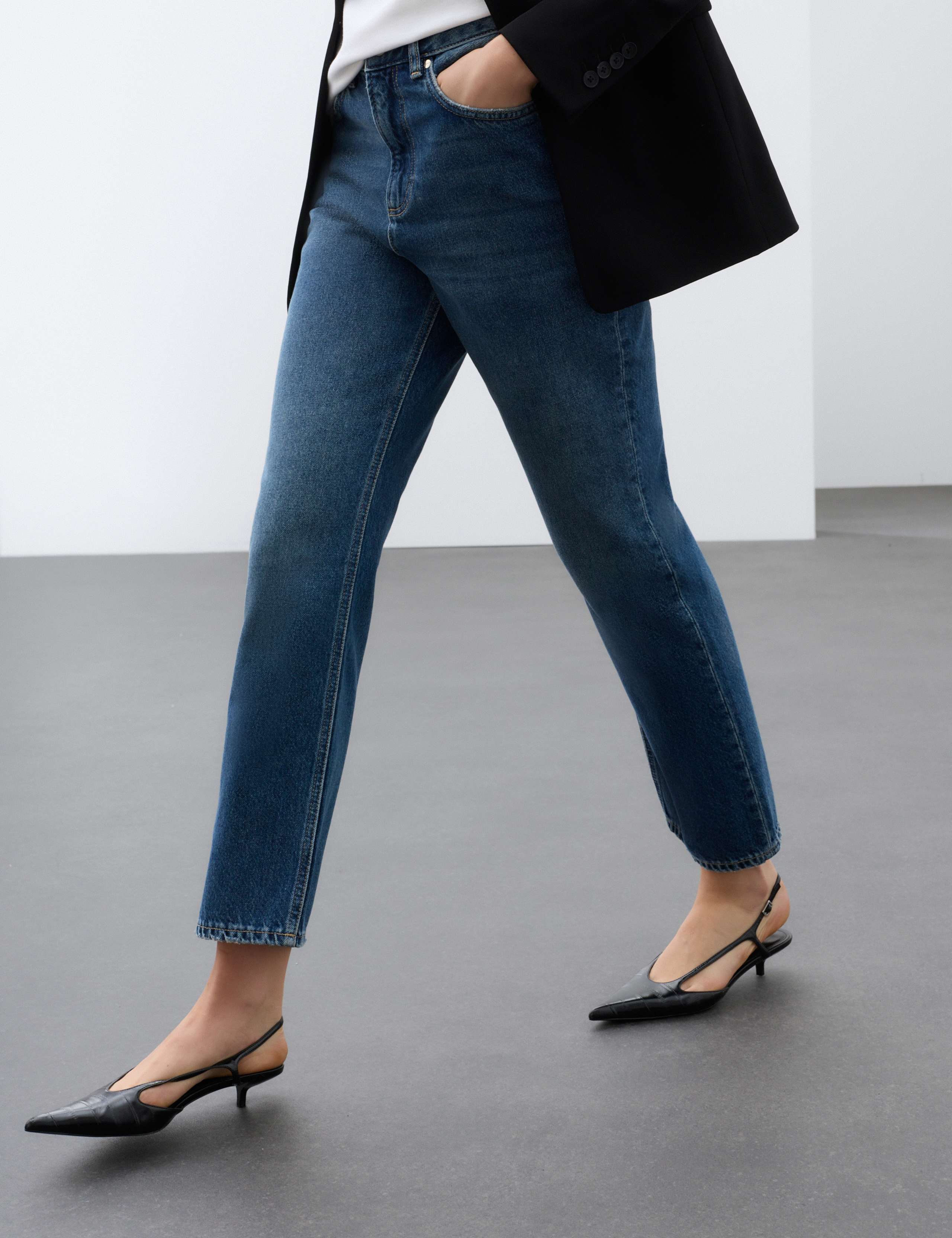 High Waisted Straight Leg Jeans 6 of 6