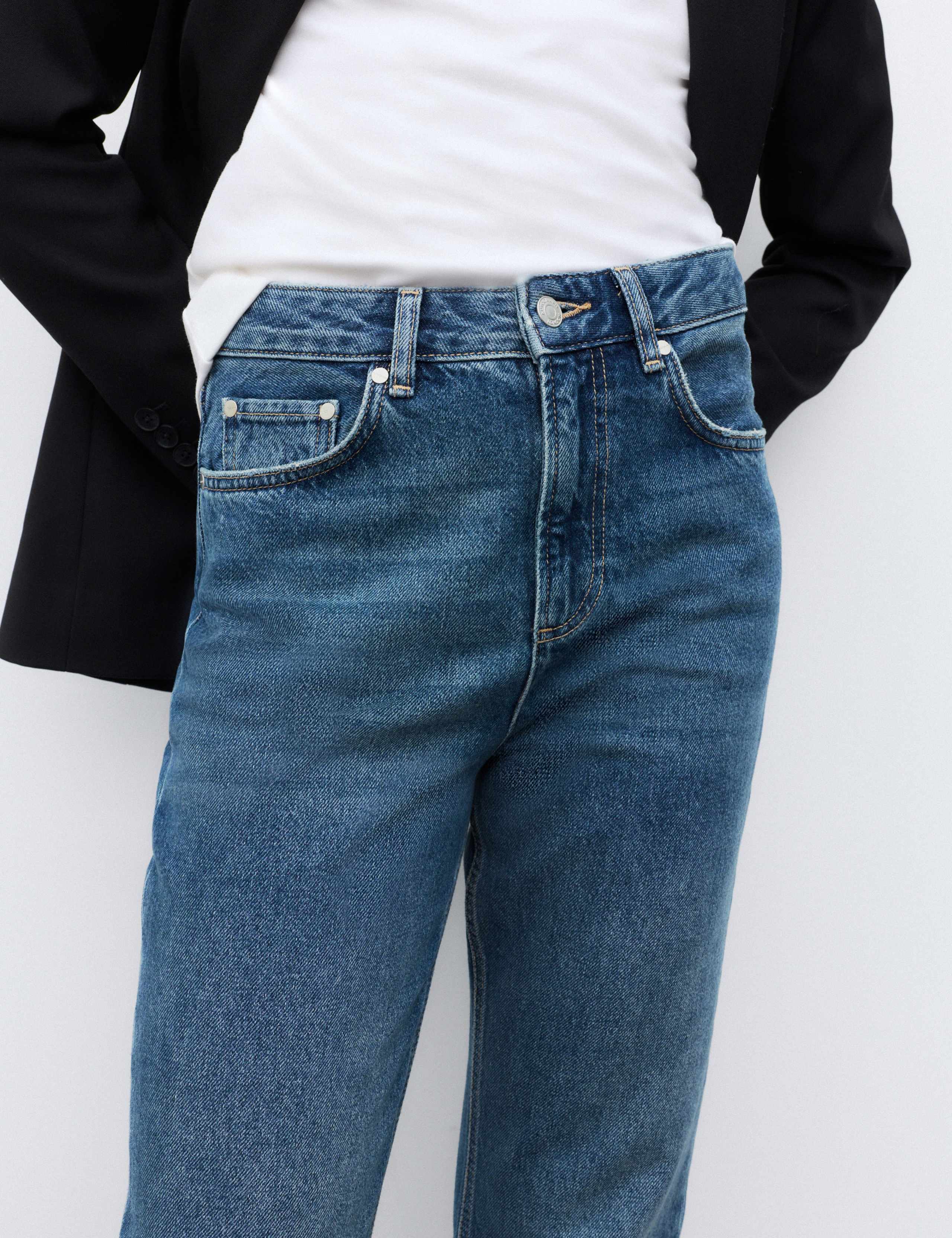 High Waisted Straight Leg Jeans 5 of 6